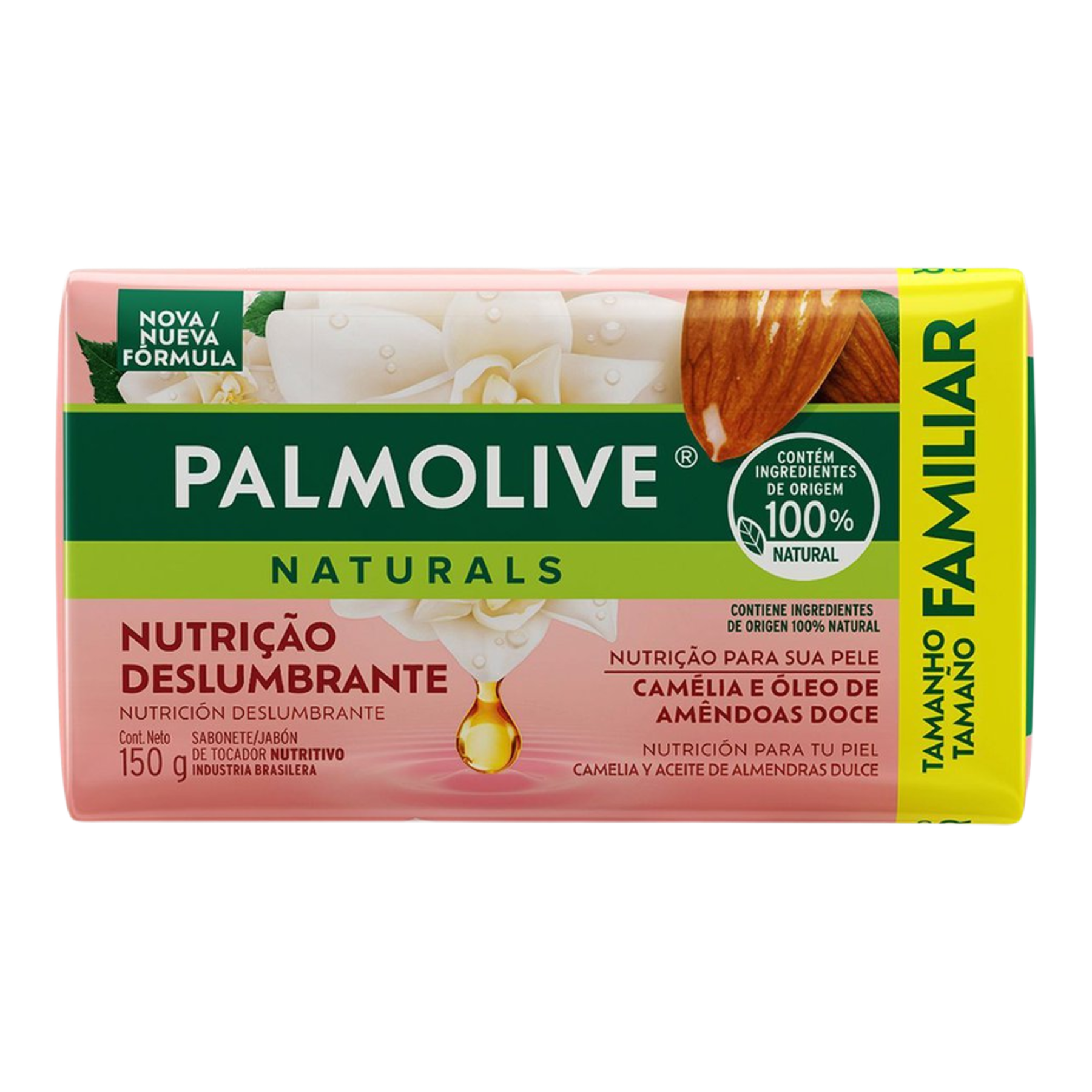 Sabonete Barra Palmolive Naturals Nutri&ccedil;&atilde;o Deslumbrante Envolt&oacute;rio 150g