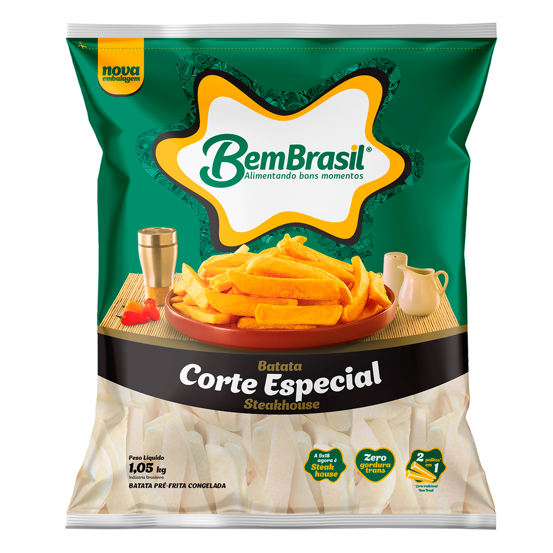 Batata Corte Especial Bem Brasil Pacote 1,05kg