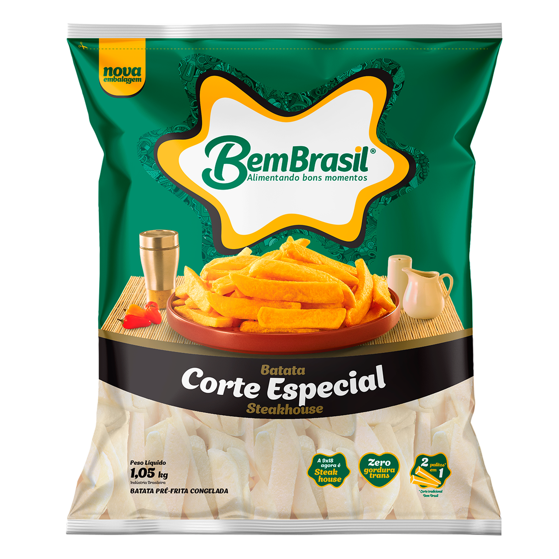 Batata Corte Especial Bem Brasil Pacote 1,05kg