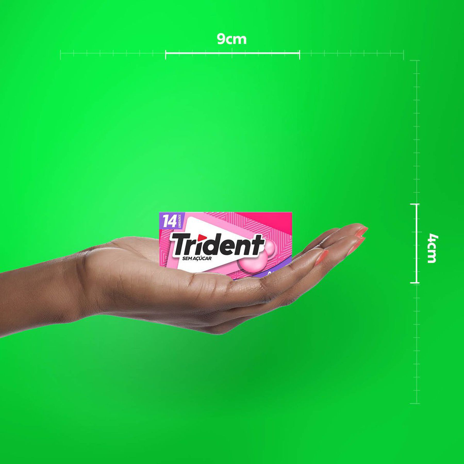Chiclete Trident Tutti-Frutti 25,2g - Embalagem Econ&ocirc;mica C/14 Unidades