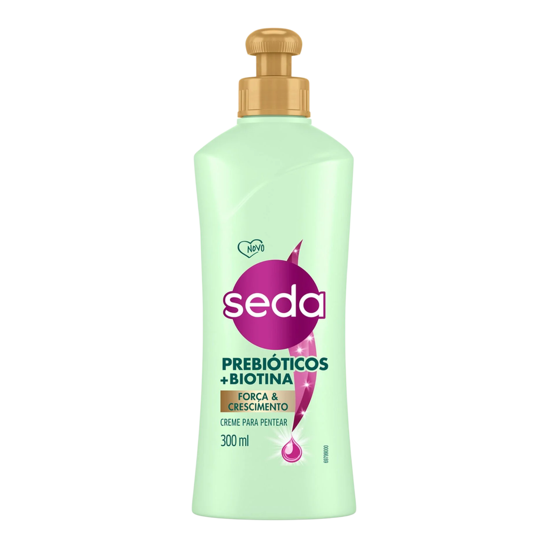 Creme Seda Prebi&oacute;ticos + Biotina Frasco 300ml
