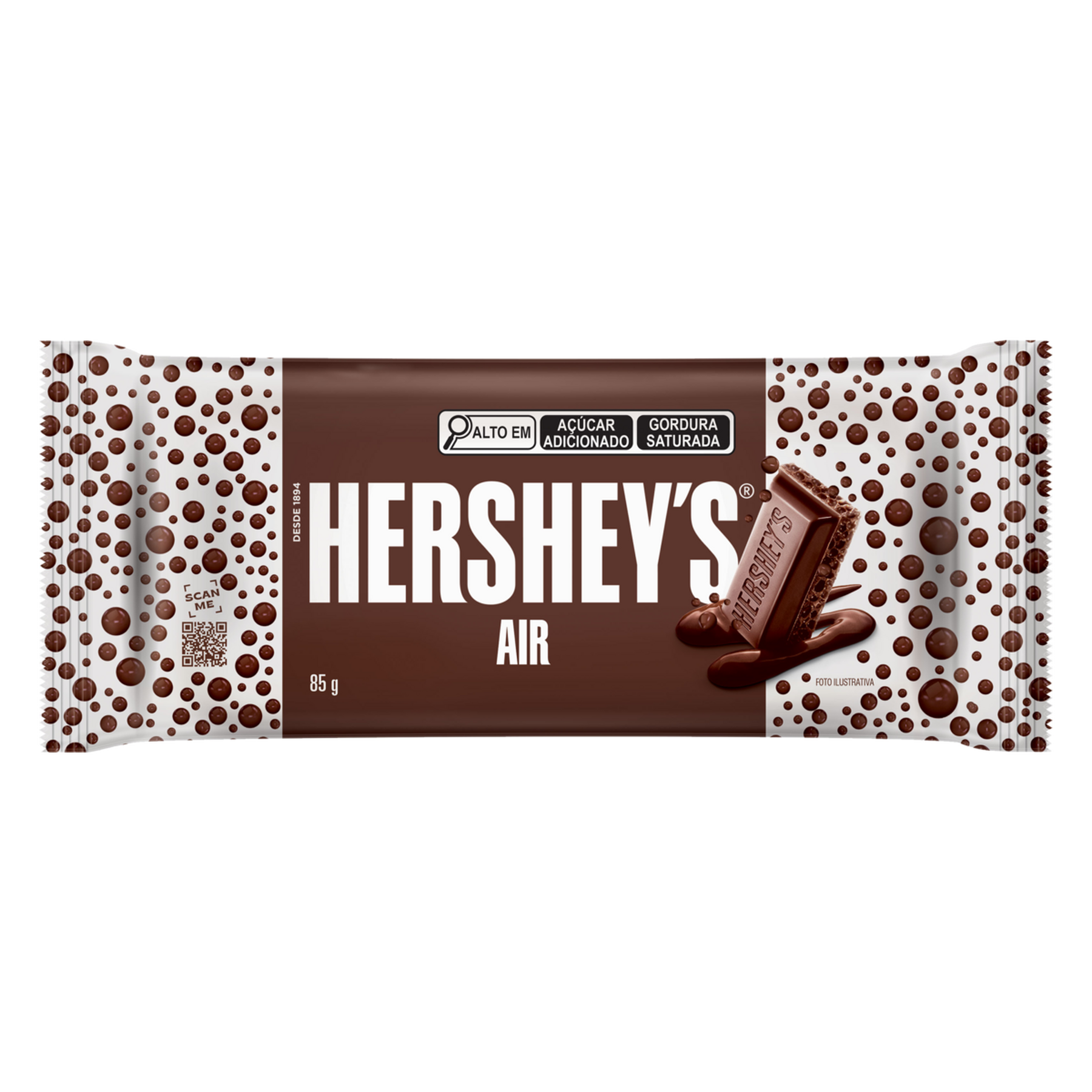 Chocolate ao Leite Aerado Hershey's Air Pacote 85g&nbsp;