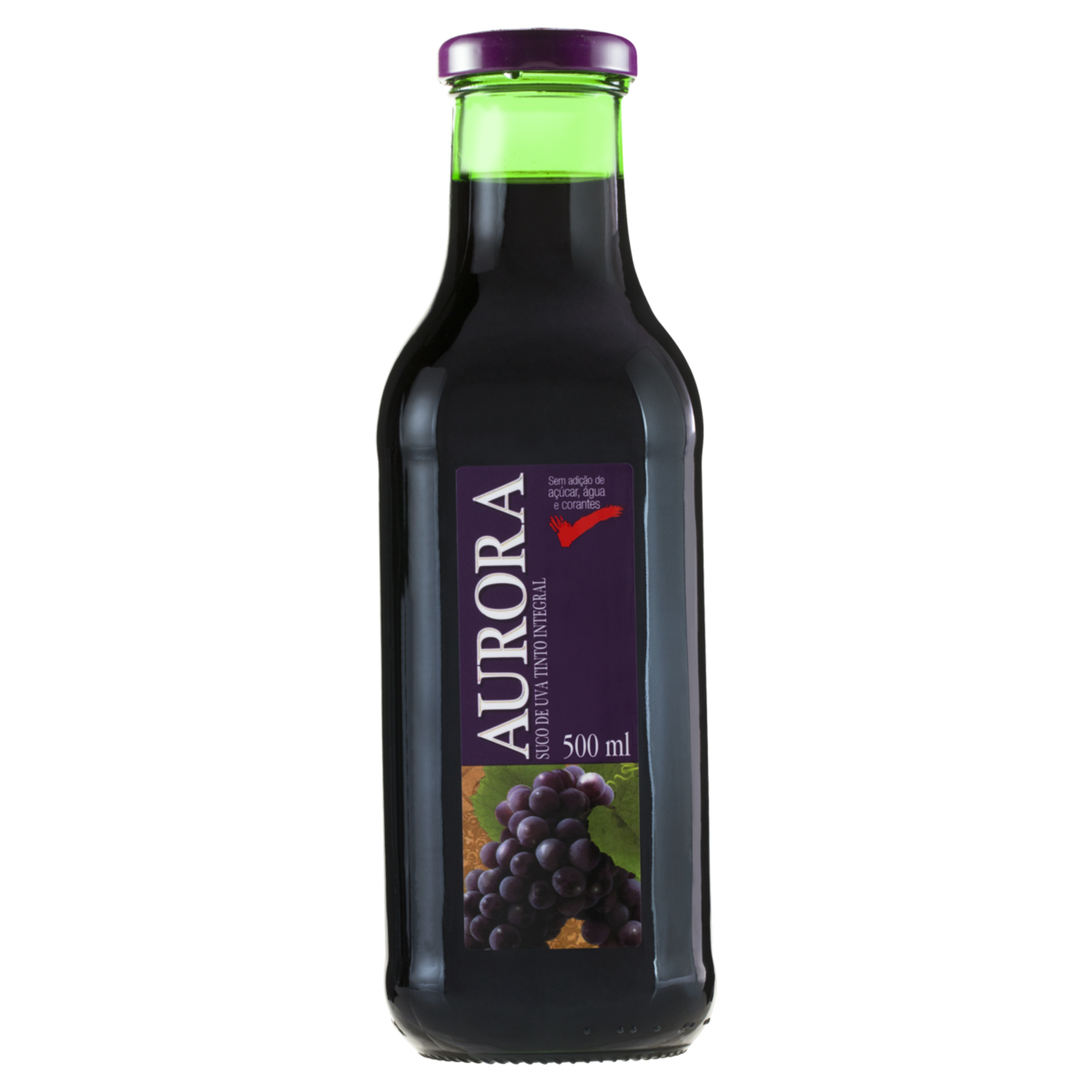 Suco Integral Uva Tinto Aurora Garrafa 500ml