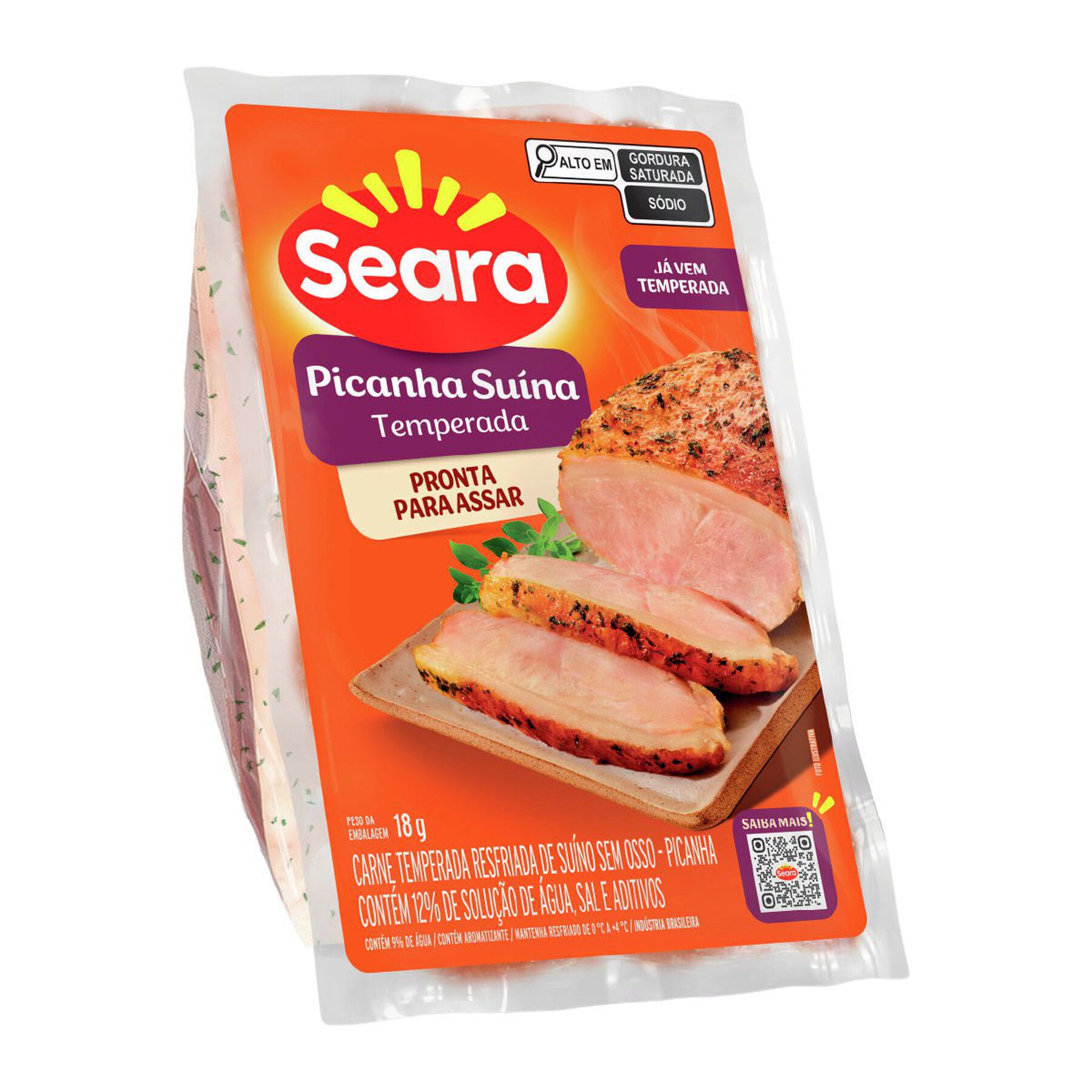 Carne Temperada Picanha Suína Seara aprox. 800g
