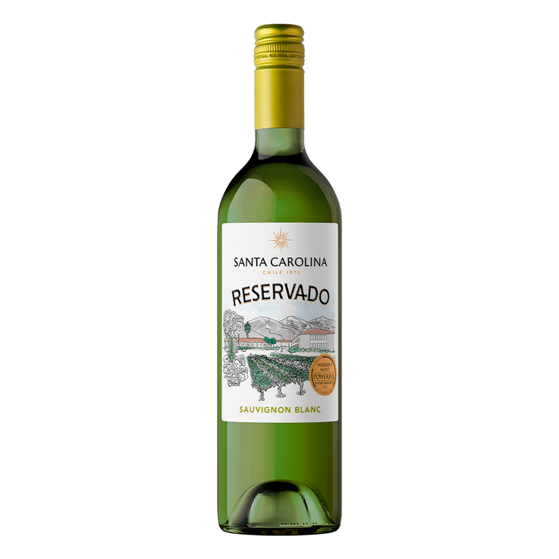 Vinho Branco Sauvignon Blanc Reservado Santa Carolina Garrafa 750ml&nbsp;