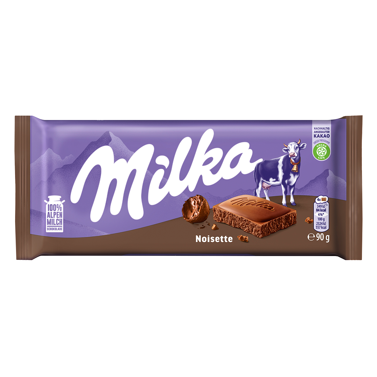 Barra de Chocolate Noisette Milka 90g
