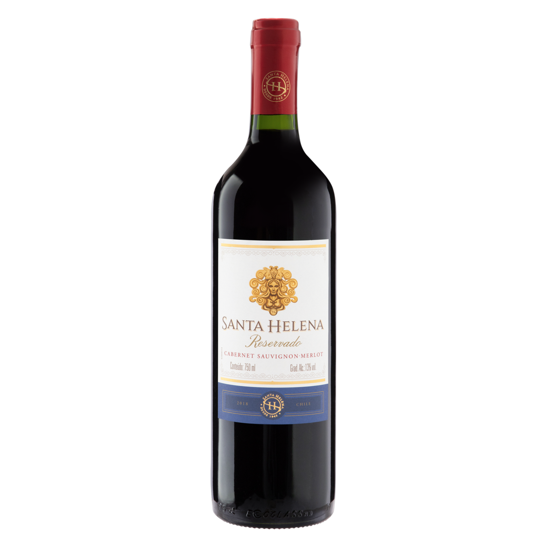 Vinho Tinto Cabernet Sauvignon Merlot Reservado Santa Helena Garrafa 750ml
