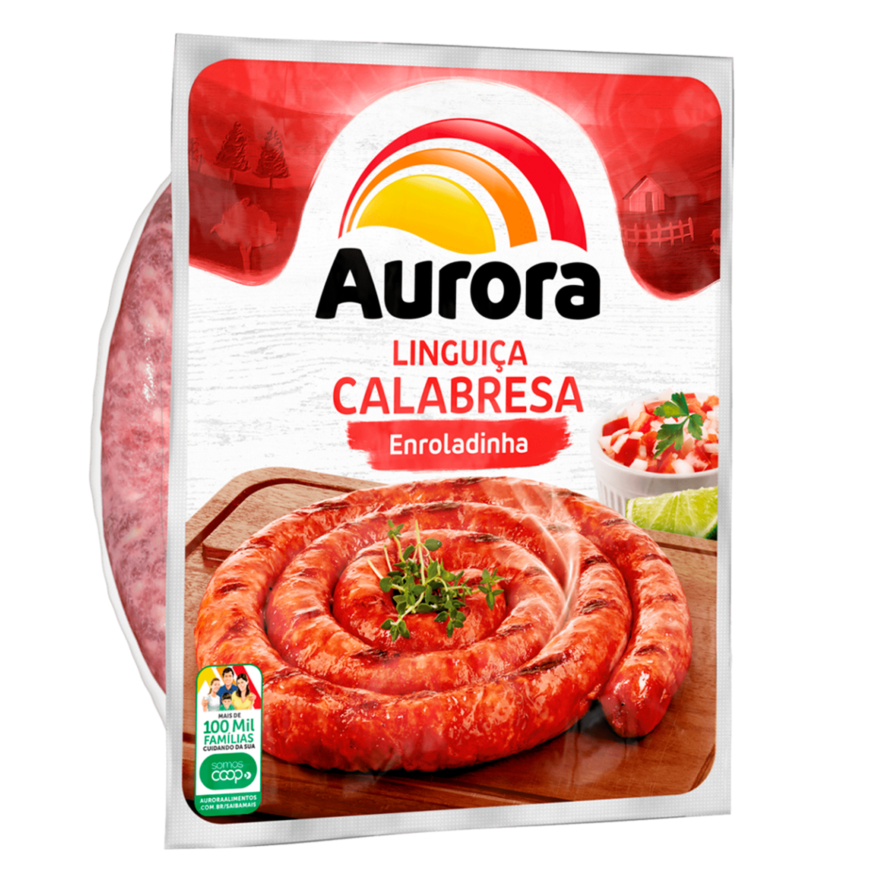 Linguiça Calabresa Fresca Aurora 800g