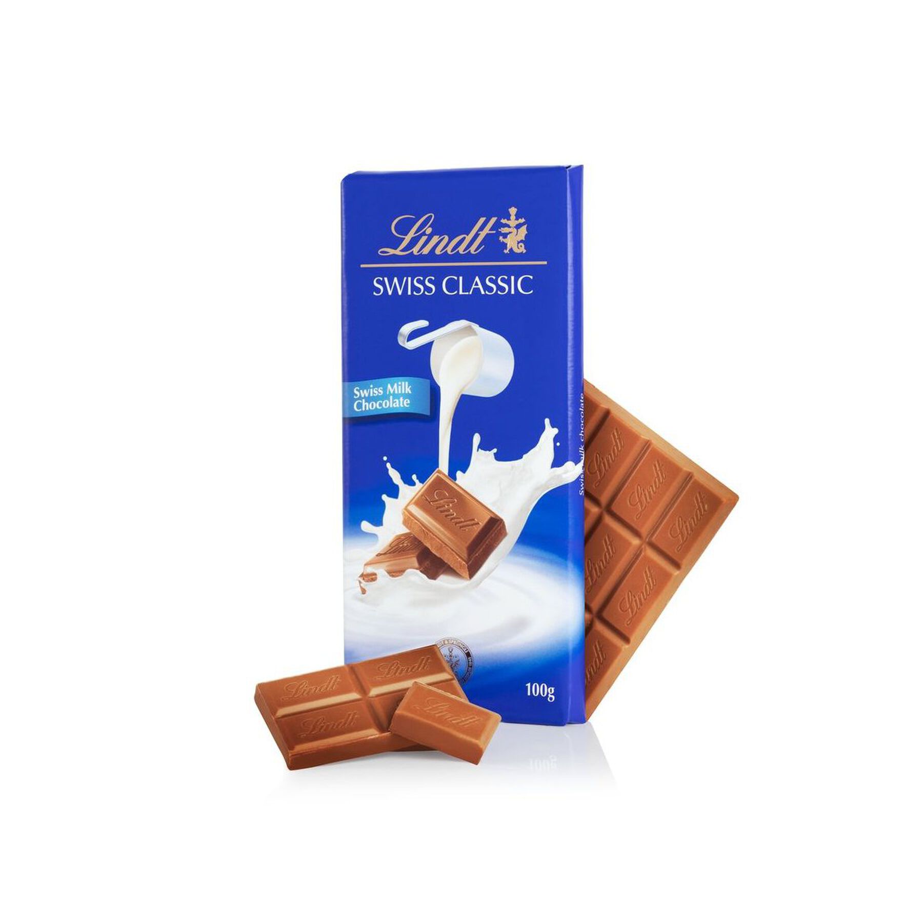 Chocolate Su&iacute;&ccedil;o ao Leite Lindt Swiss Classic Cartucho 100g&nbsp;