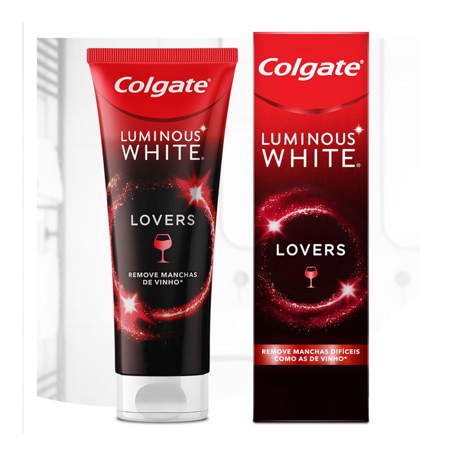 Creme Dental Clareador Colgate Luminous White Lovers Manchas de Vinho 70g