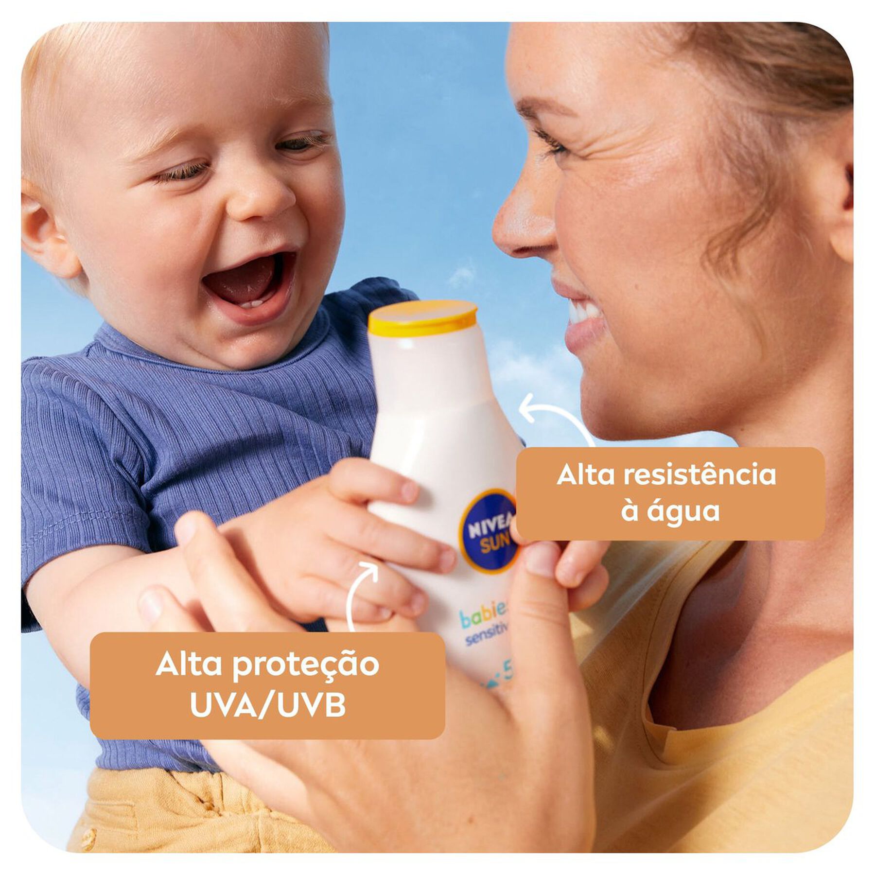 Protetor Solar Sensitive FPS 60 Nivea Sun Kids Frasco 125ml