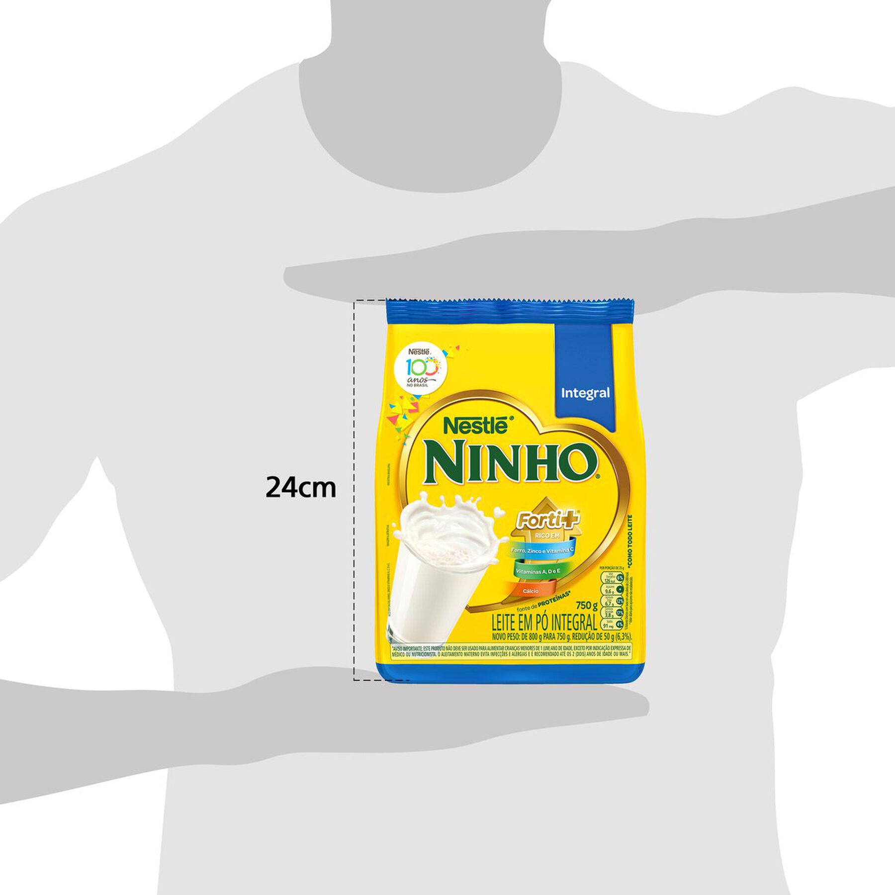 LEITE EM PÓ NINHO INTEGRAL SACHET 750g