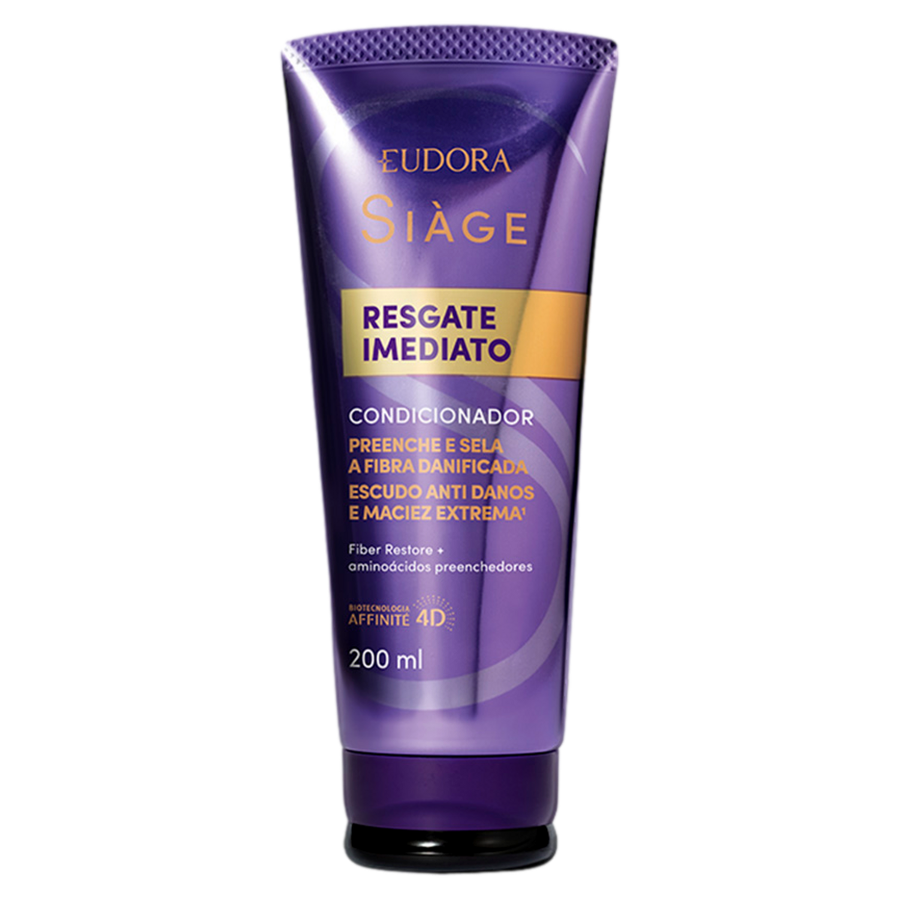 Condicionador Si&agrave;ge Resgate Imediato Eudora Bisnaga 200ml