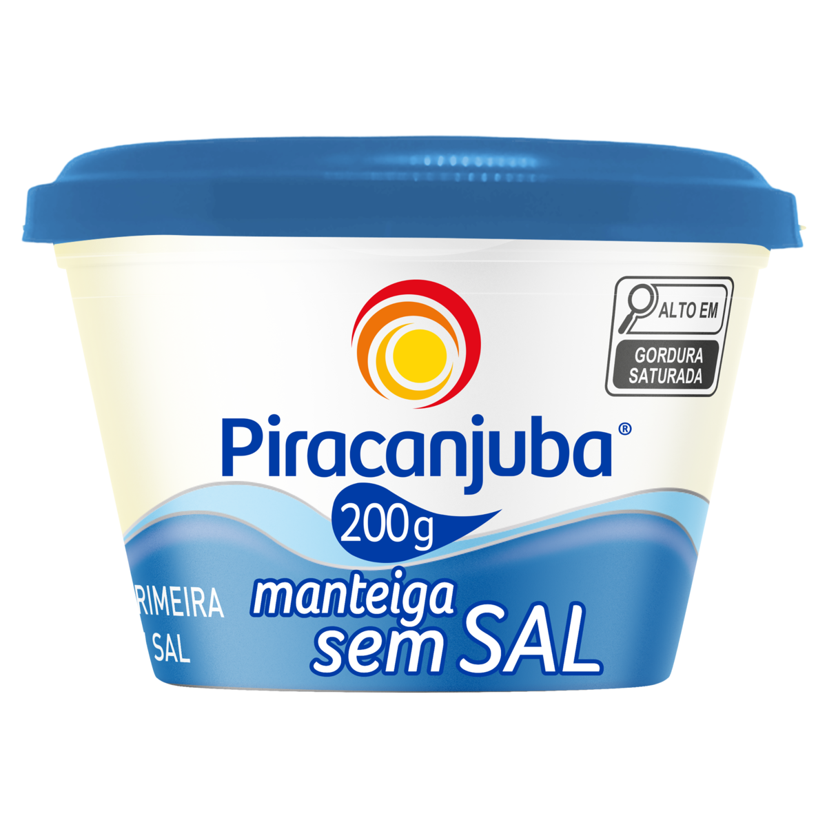 Manteiga de Primeira Qualidade sem Sal Piracanjuba Pote 200g