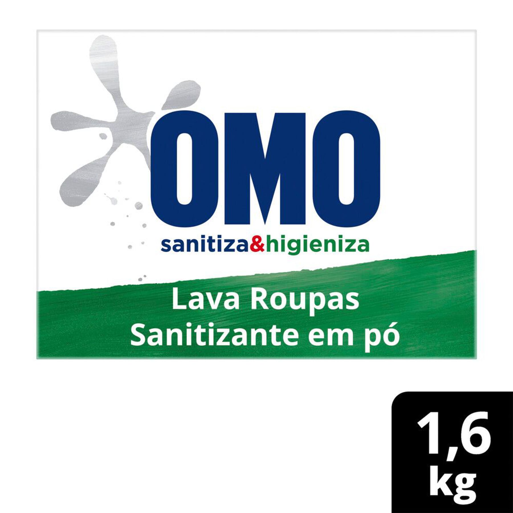 Sabão em Pó Omo Lavagem Perfeita Sanitiza e Higieniza Caixa 1,6kg