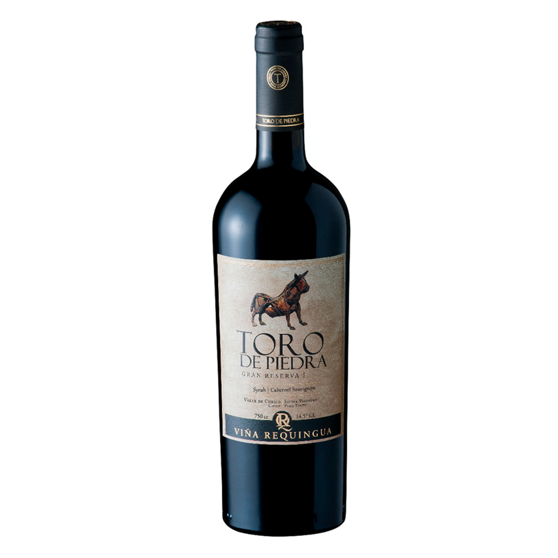 Vinho Tinto Syrah / Cabernet Sauvignon Gran Reserva Toro de Piedra Garrafa 750ml