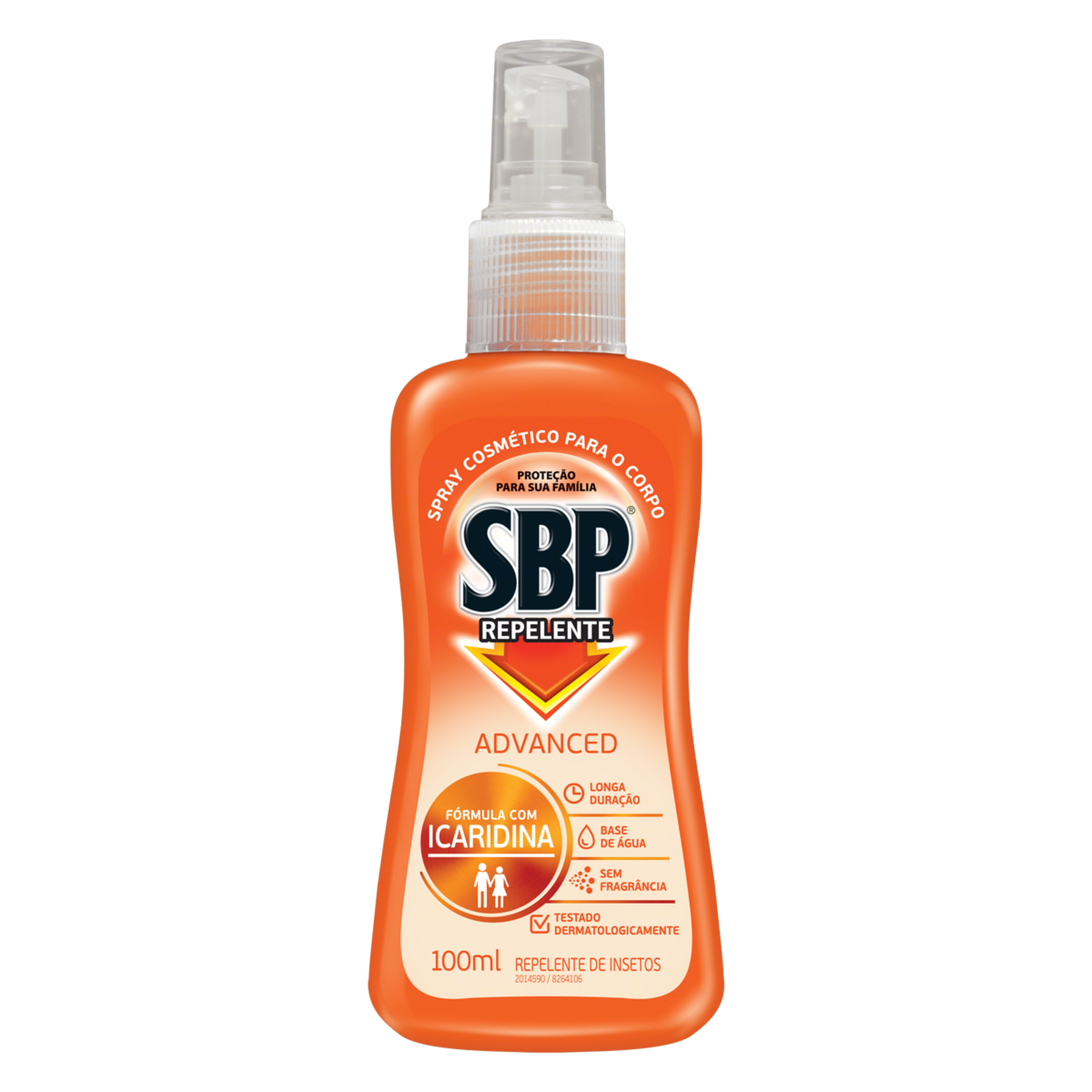 Repelente Spray sem Fragrância SBP Advanced Frasco 100ml