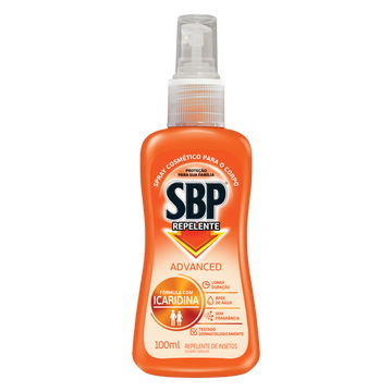 Repelente Spray sem Fragrância SBP Advanced Frasco 100ml