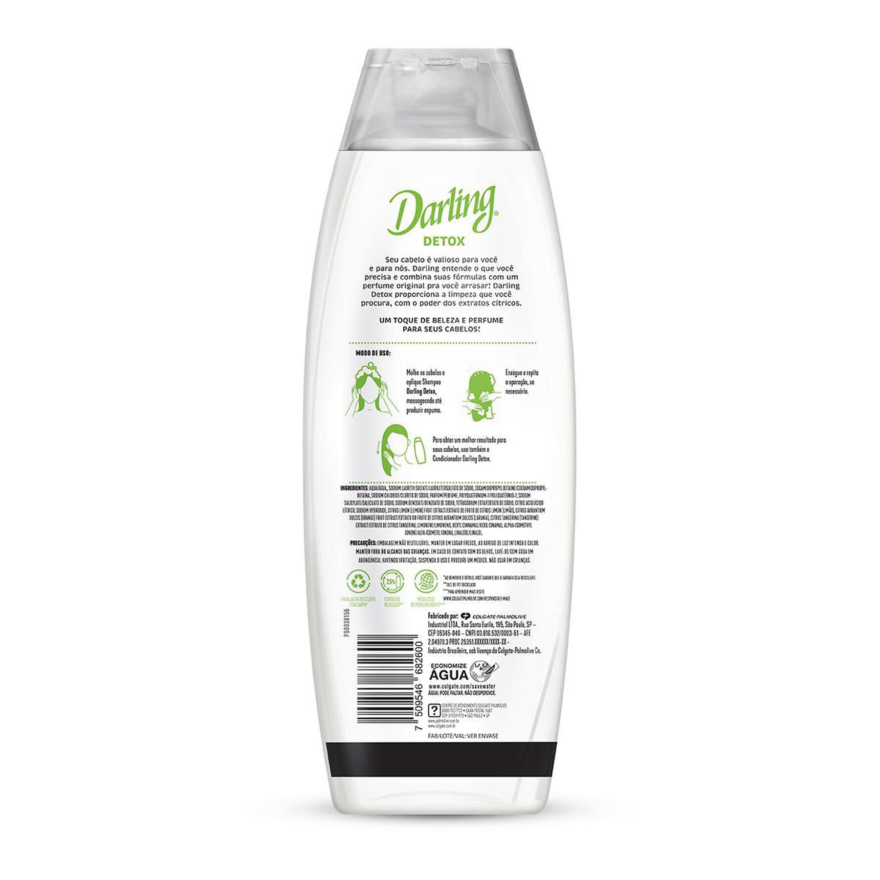 Shampoo Detox Brilho e Leveza Darling Frasco 350ml