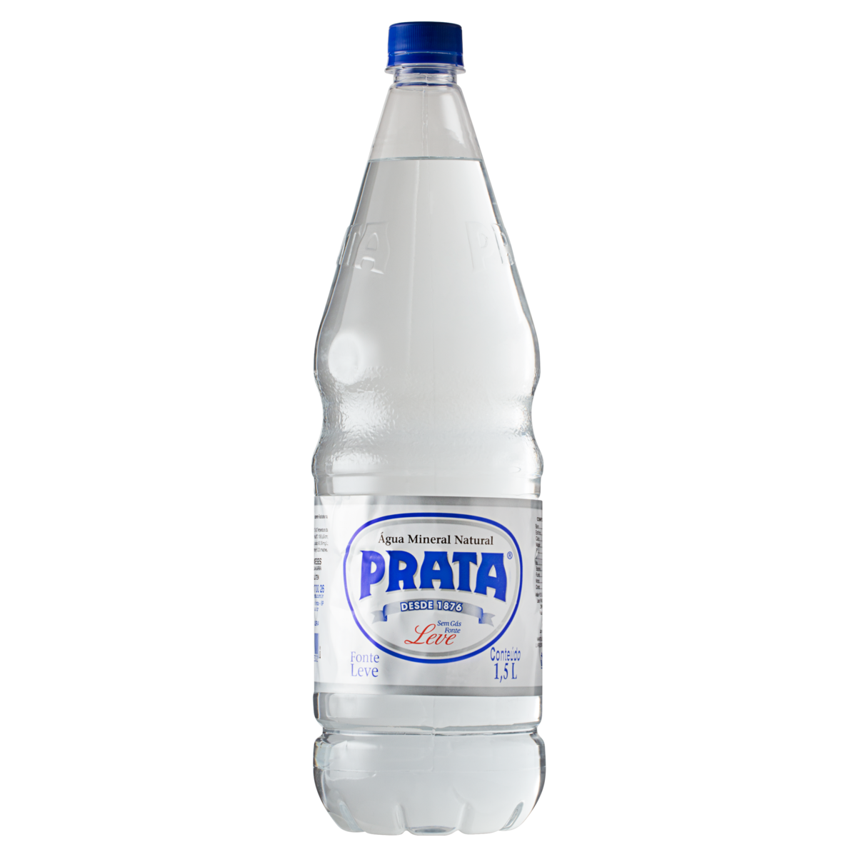 &Aacute;gua Mineral Natural sem G&aacute;s Prata Garrafa 1,5l