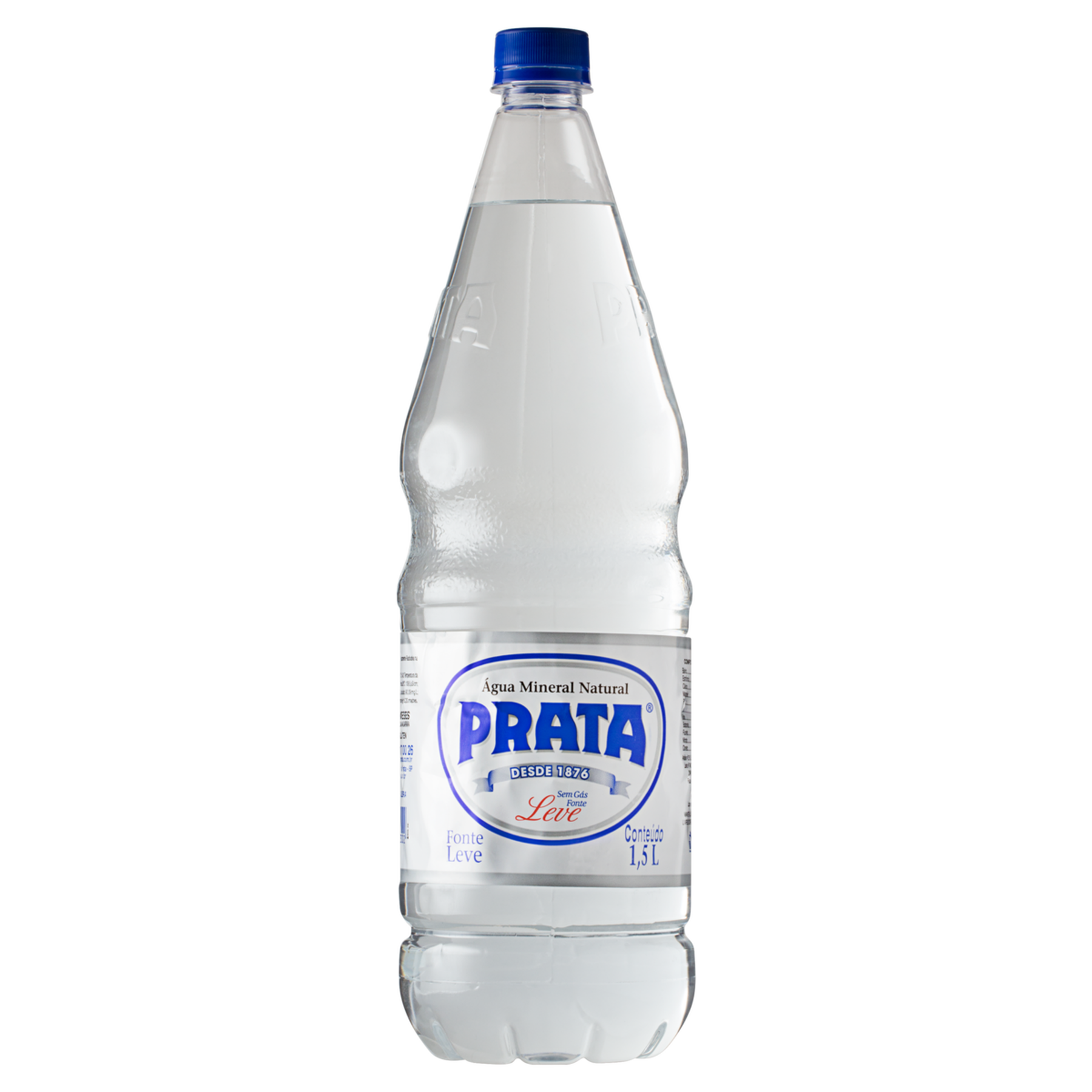 Água Mineral Natural sem Gás Prata Garrafa 1,5l