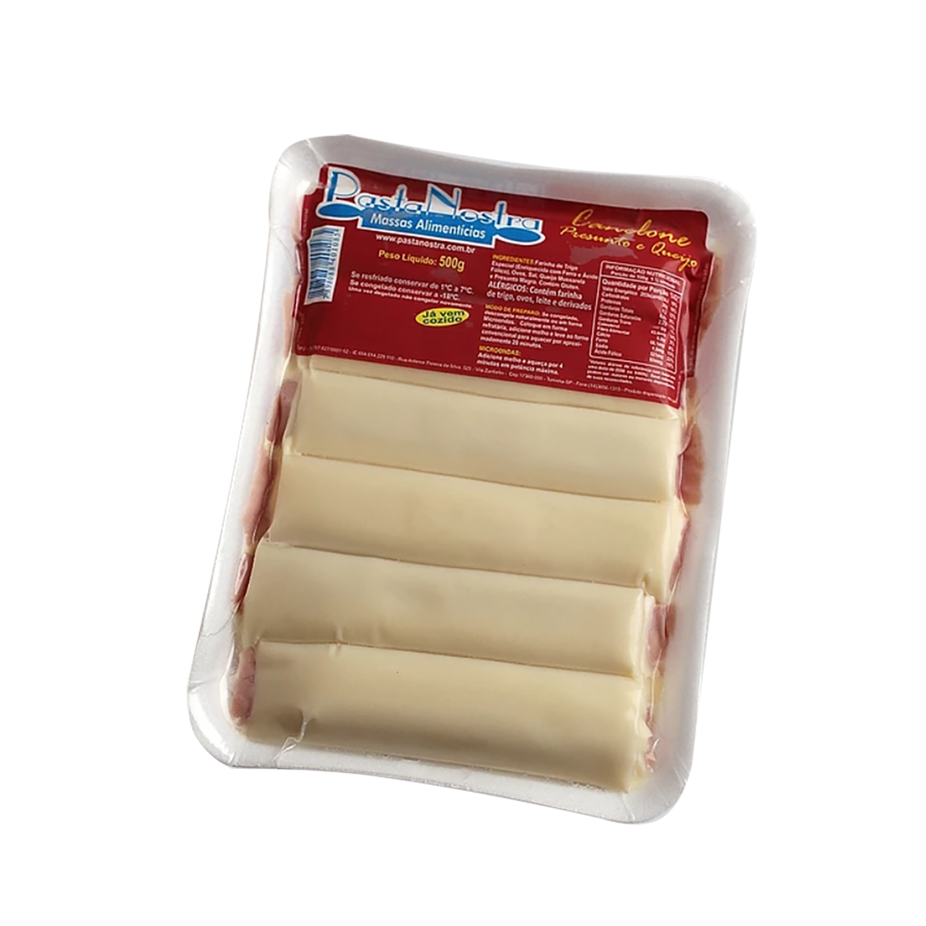 Canelone Presunto e Queijo Pasta Nostra 500g