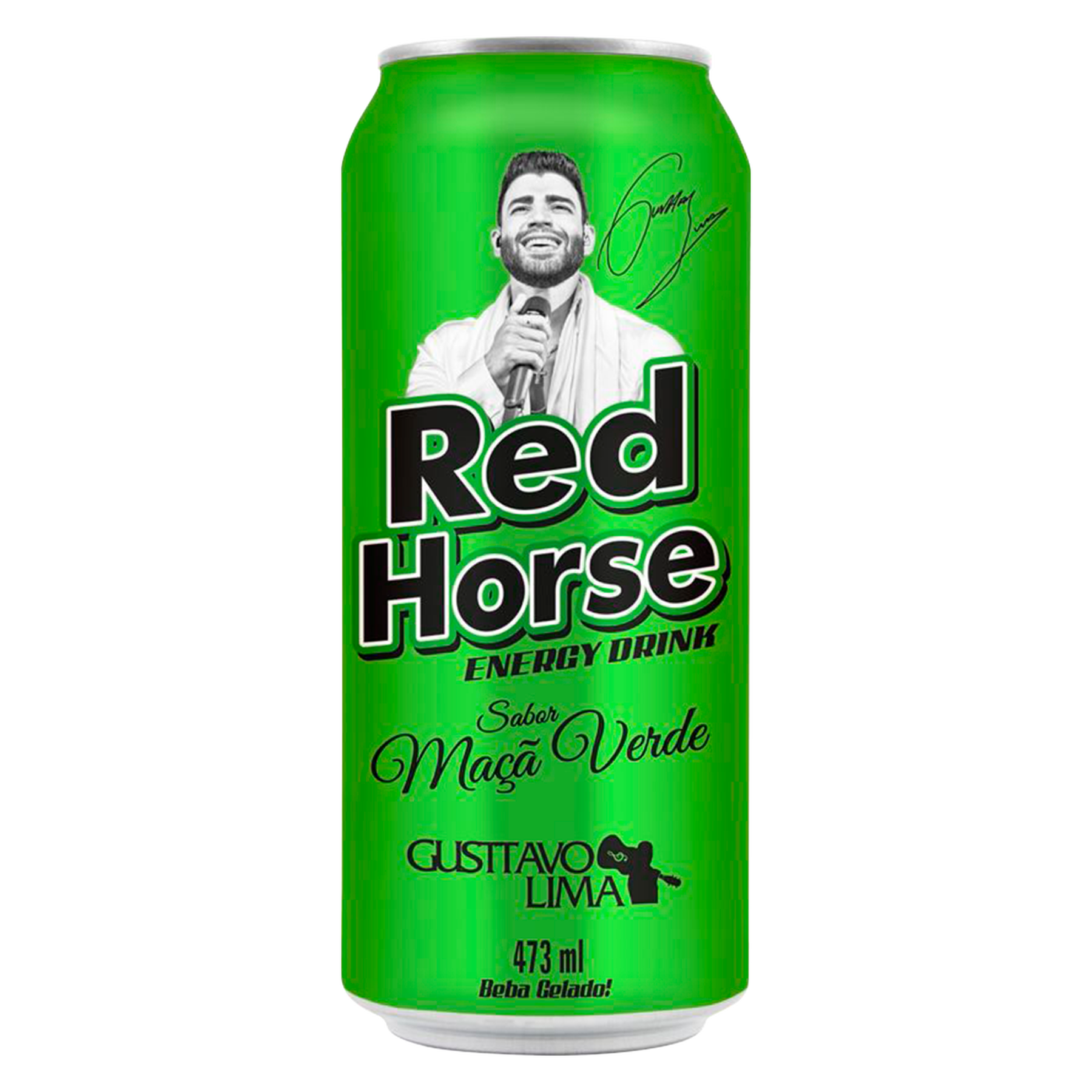Energ&eacute;tico Ma&ccedil;&atilde; Verde Red Horse 473ml