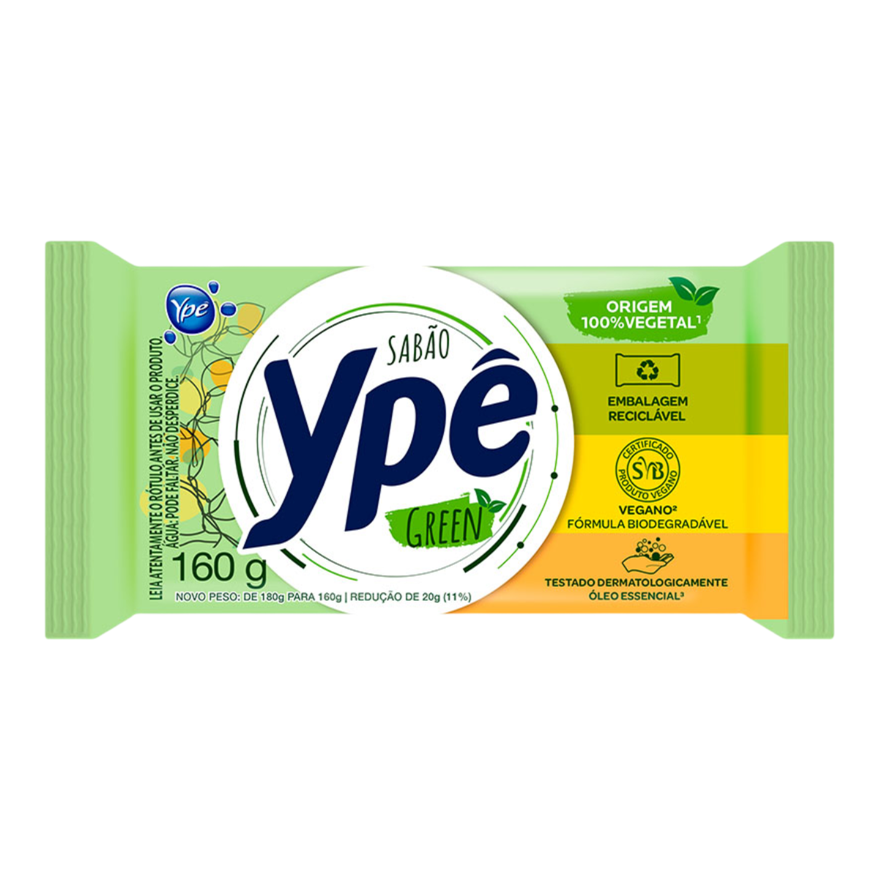 Sab&atilde;o em Barra Natural Yp&ecirc; Pacote 160g