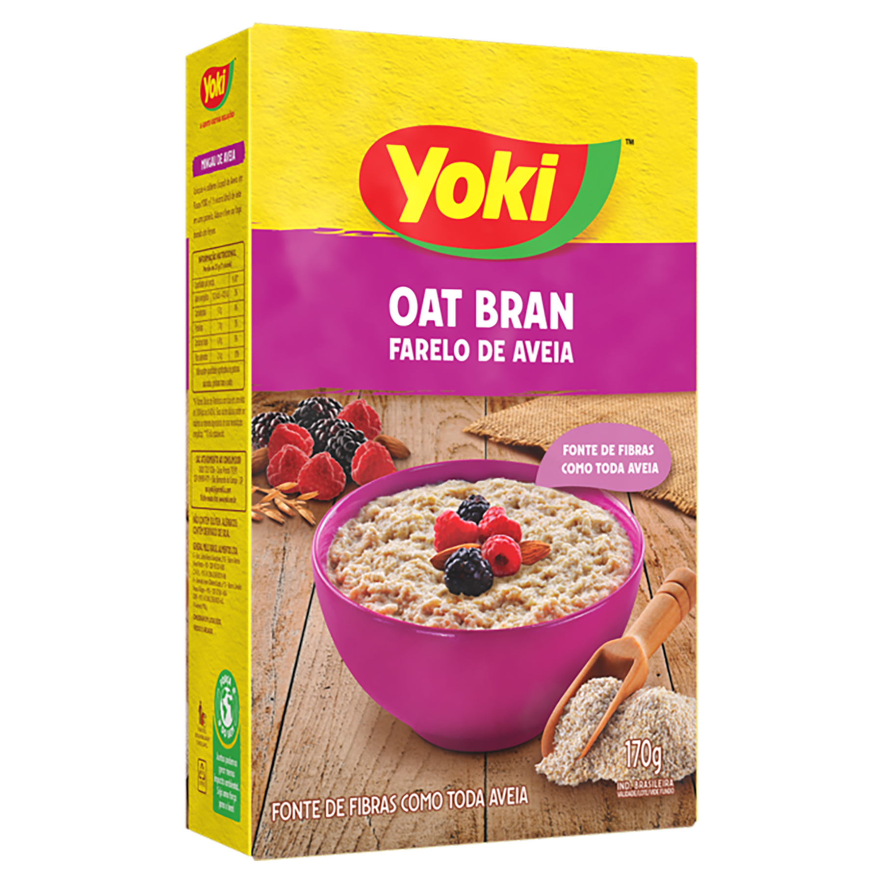 Farelo de Aveia Yoki Caixa 170g&nbsp;