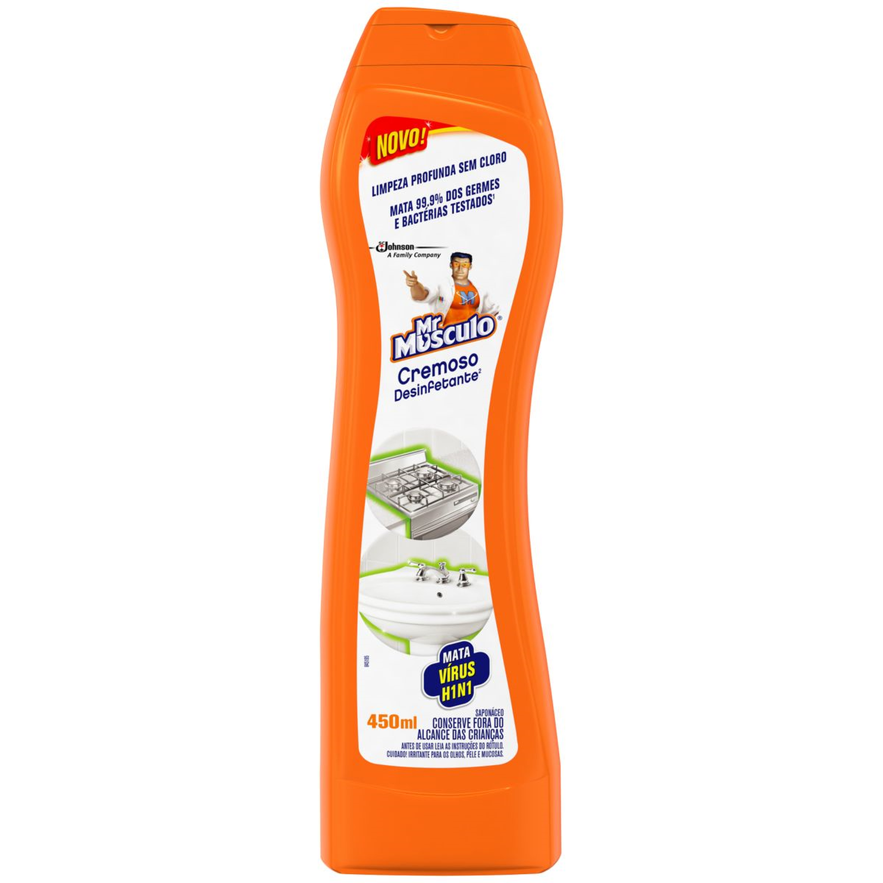 Sapon&aacute;ceo Cremoso Multiuso Mr M&uacute;sculo Squeeze 450ml