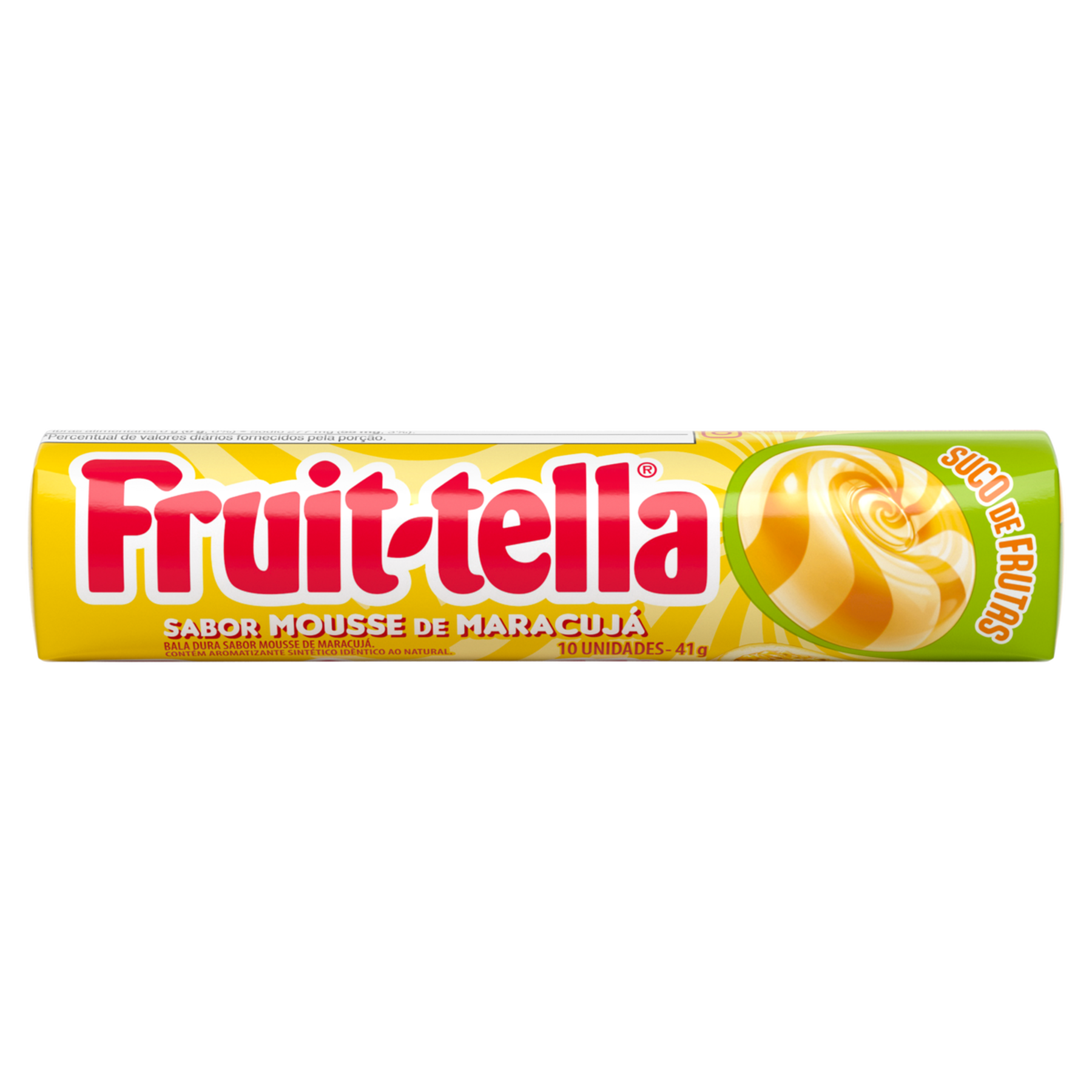 Bala Mousse de Maracuj&aacute; Fruit-Tella Pacote 41g
