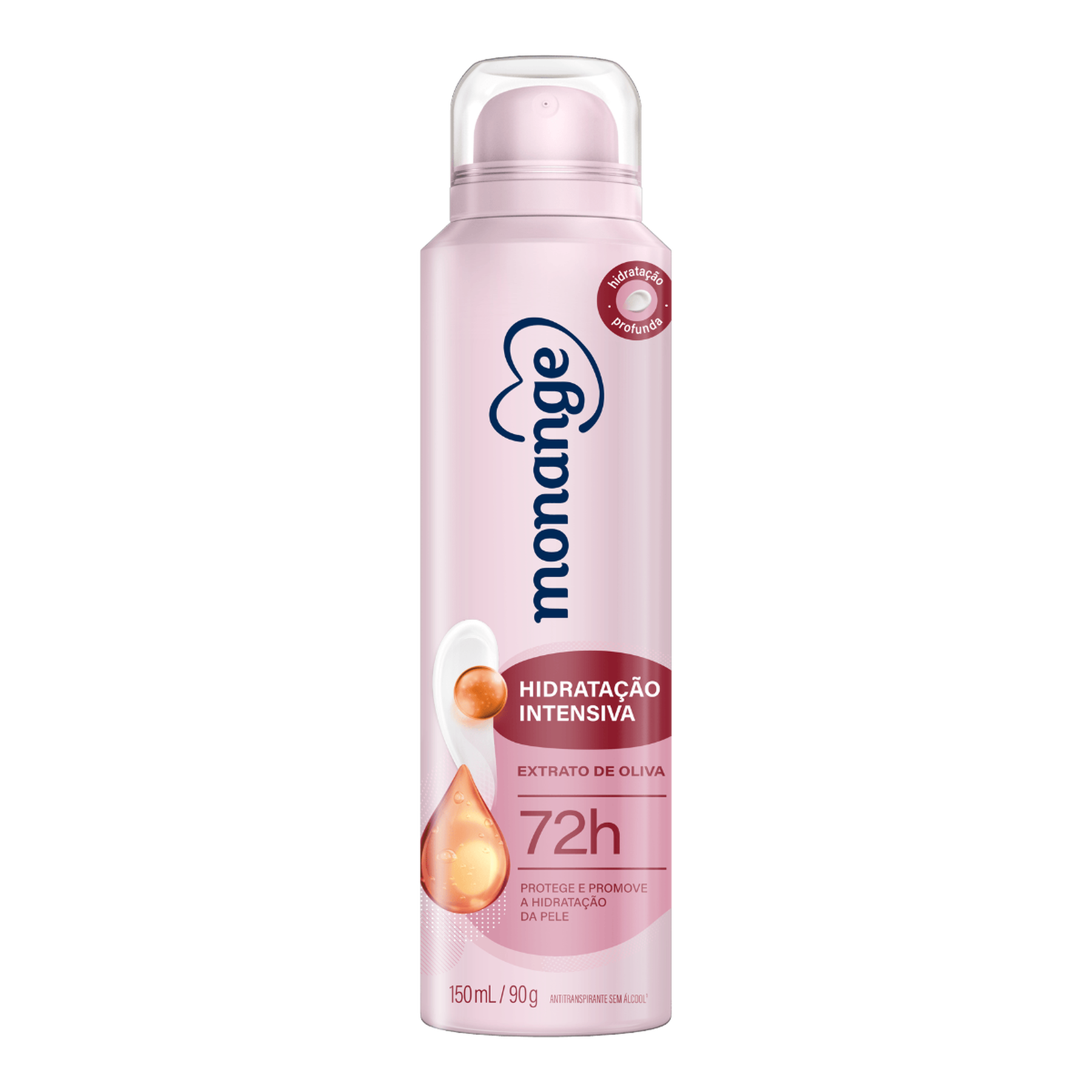 Desodorante Antitranspirante Aerossol Monange Hidrata&ccedil;&atilde;o Intensiva 150ml