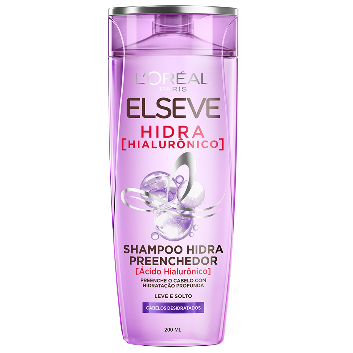 Shampoo Preenchedor Hidra Hialur&ocirc;nico Elseve L'Or&eacute;al Paris Frasco 200ml