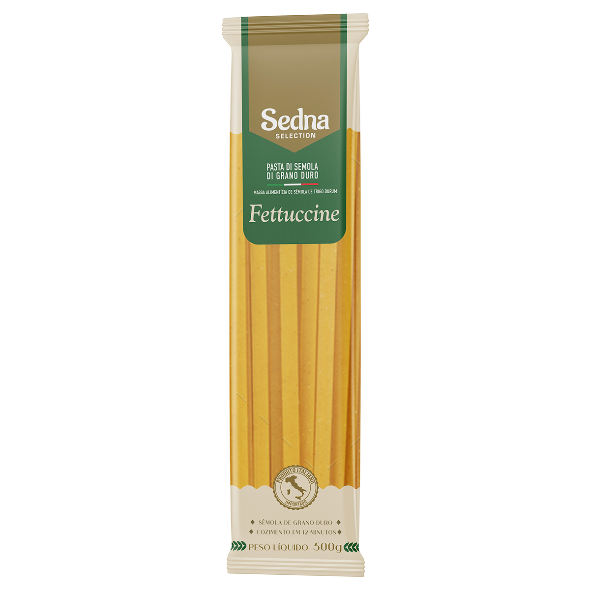 Macarr&atilde;o de S&ecirc;mola Grano Duro Fettuccine Sedna Pacote 500g