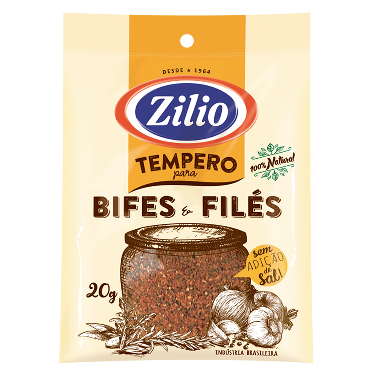 Tempero para Bifes e Fil&eacute;s Zilio 20g