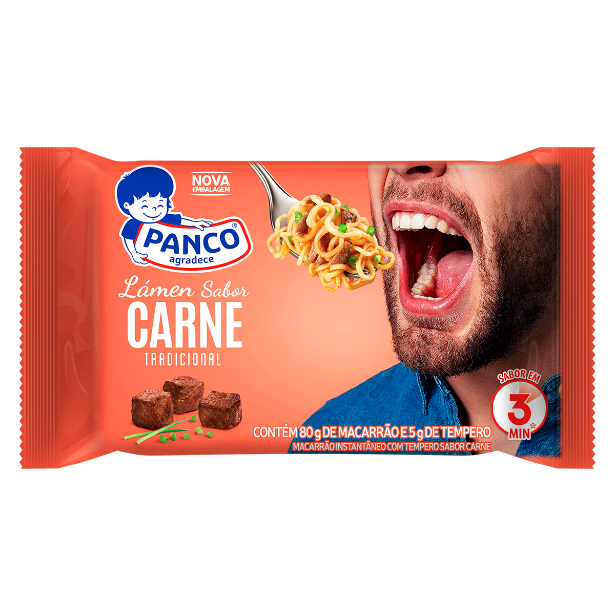 Macarr&atilde;o Instant&acirc;neo Carne Panco 85g