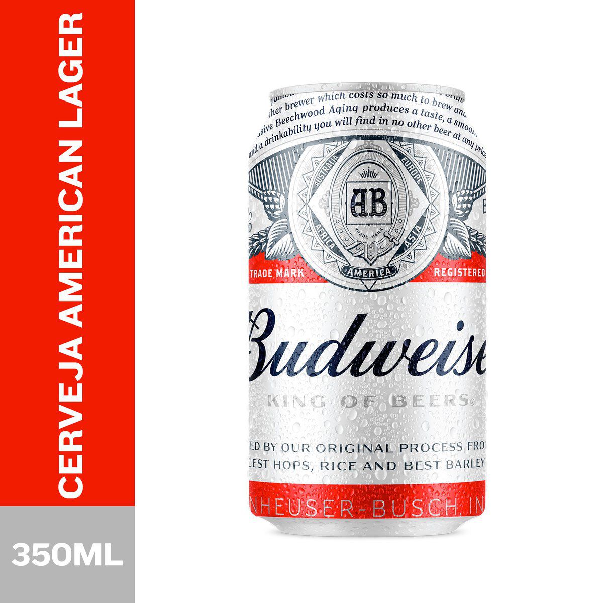 Cerveja Budweiser American Lager 350ml Lata