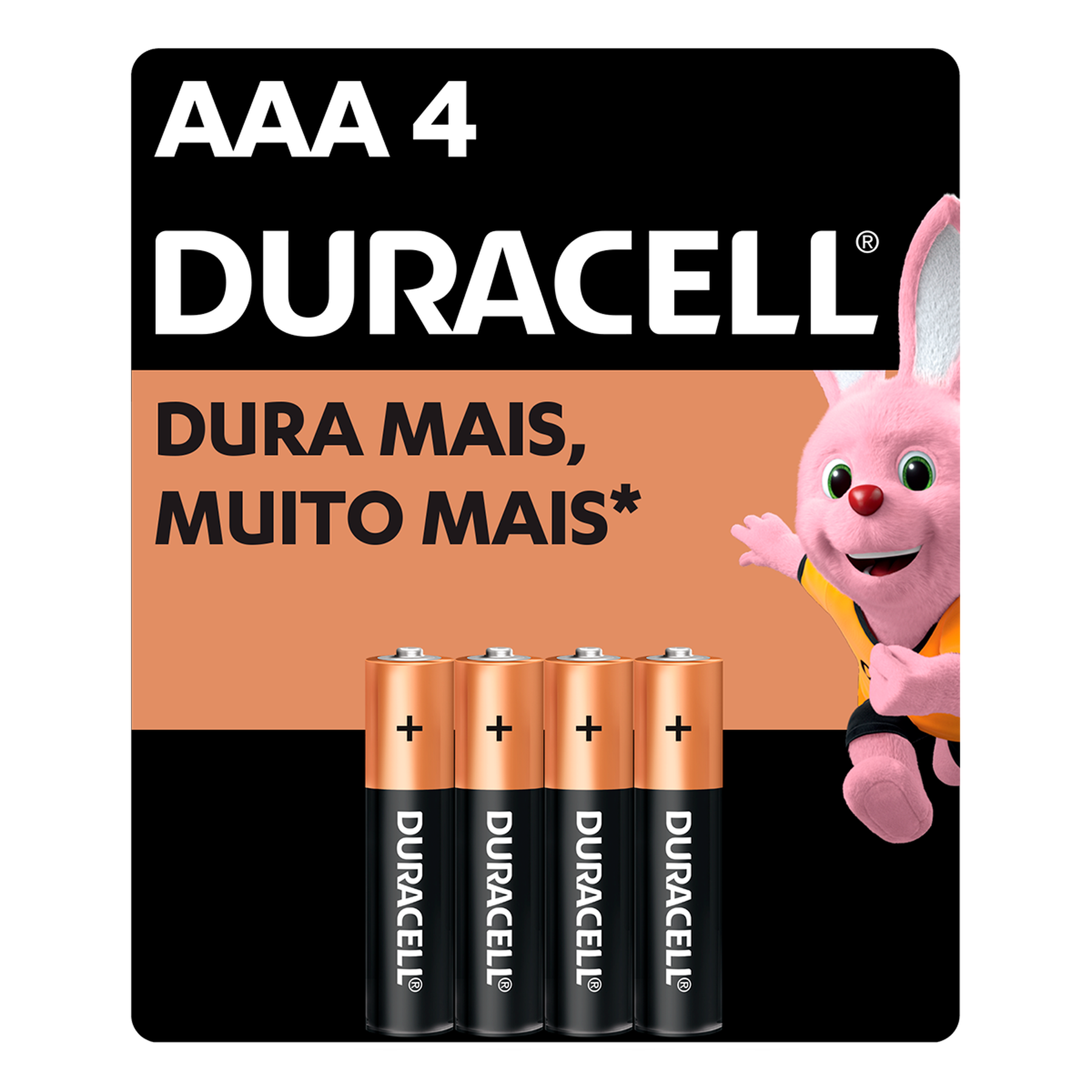 Pilha Alcalina Palito AAA Duracell C/4 Unidades