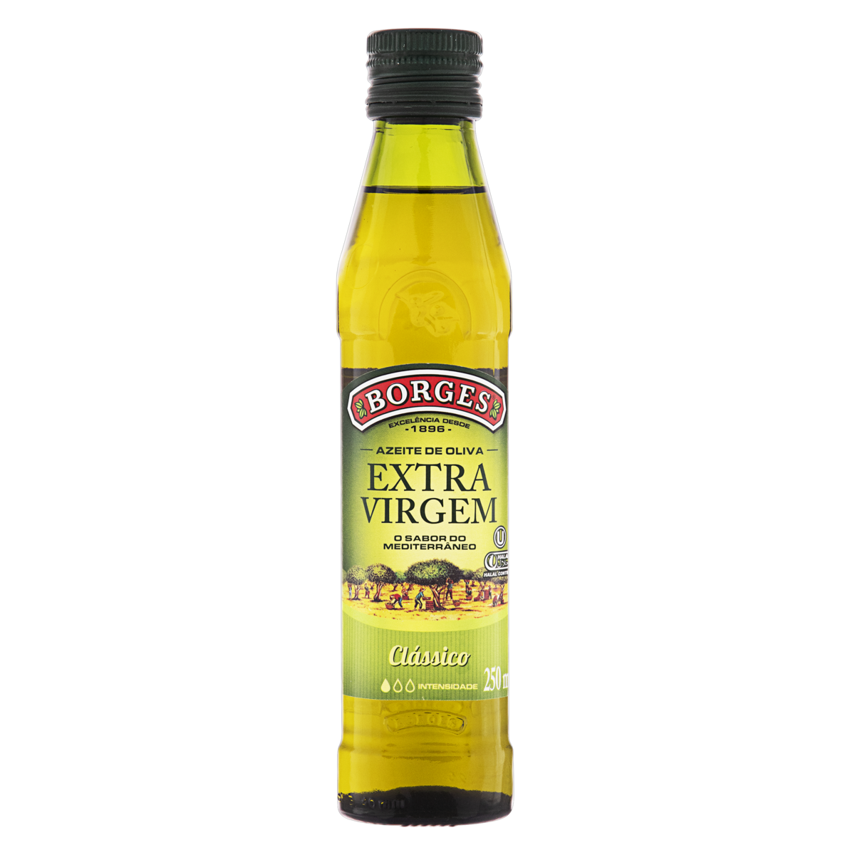 Azeite de Oliva Extra Virgem Cl&aacute;ssico Espanhol Borges Vidro 250ml