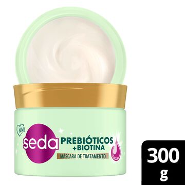 Máscara de Tratamento Prebióticos + Biotina Seda Pote 300g