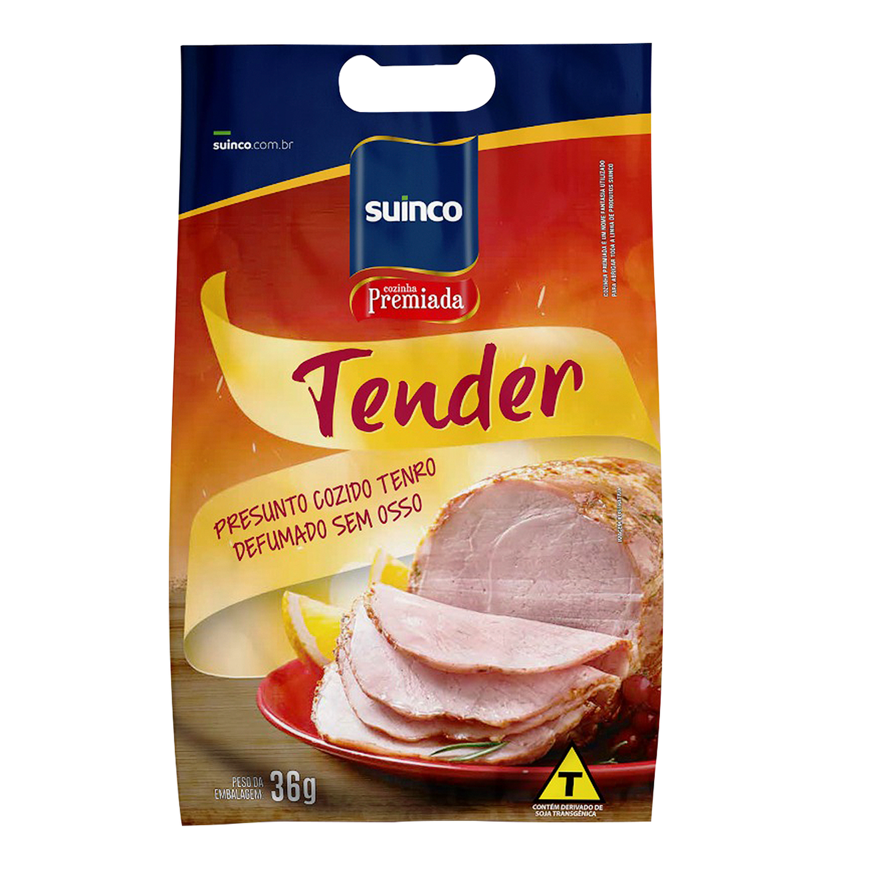 Presunto Cozido Tenro Defumado sem Osso Tender Suinco aprox. 1.000g