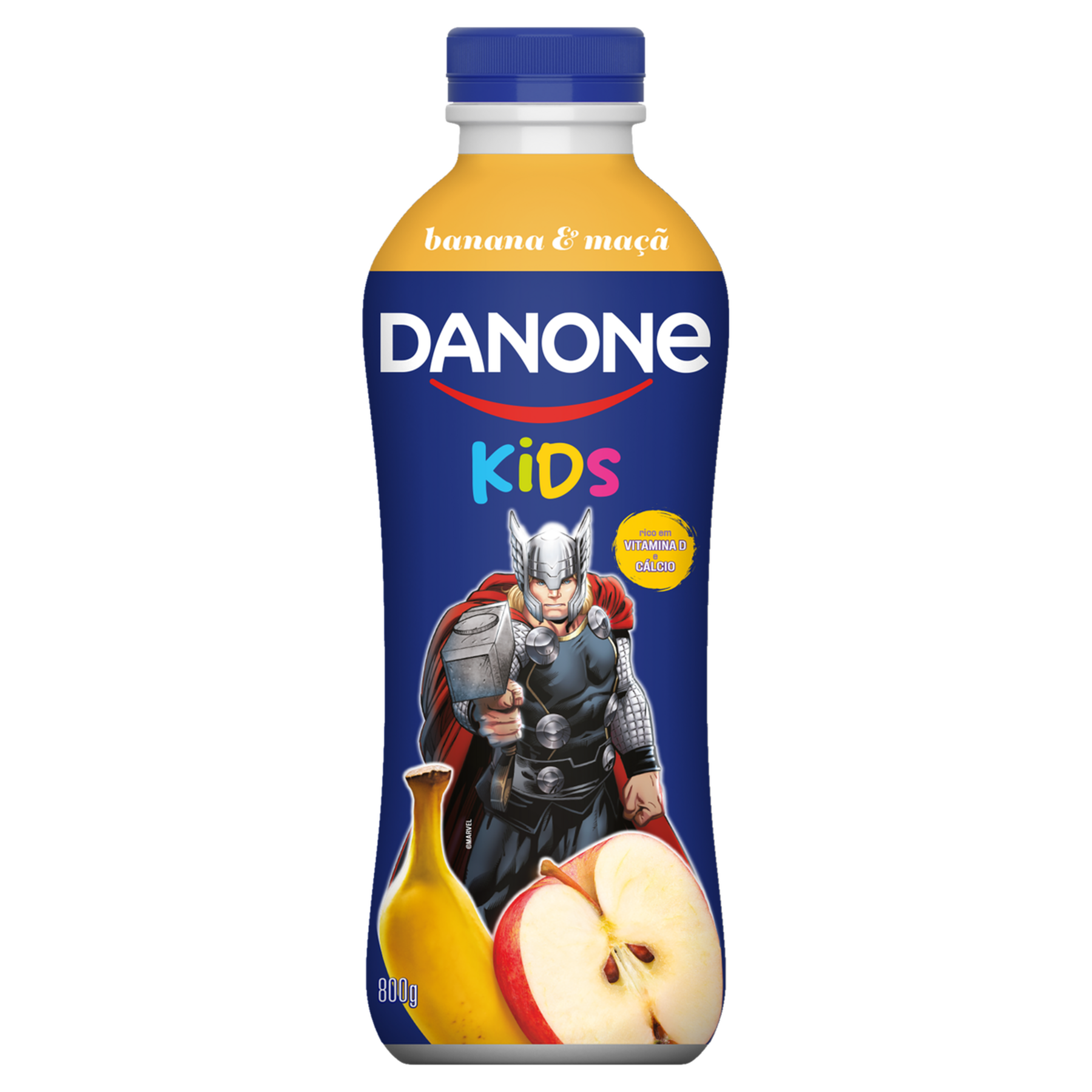 Iogurte Banana e Ma&ccedil;&atilde; Danone Kids Garrafa 800g
