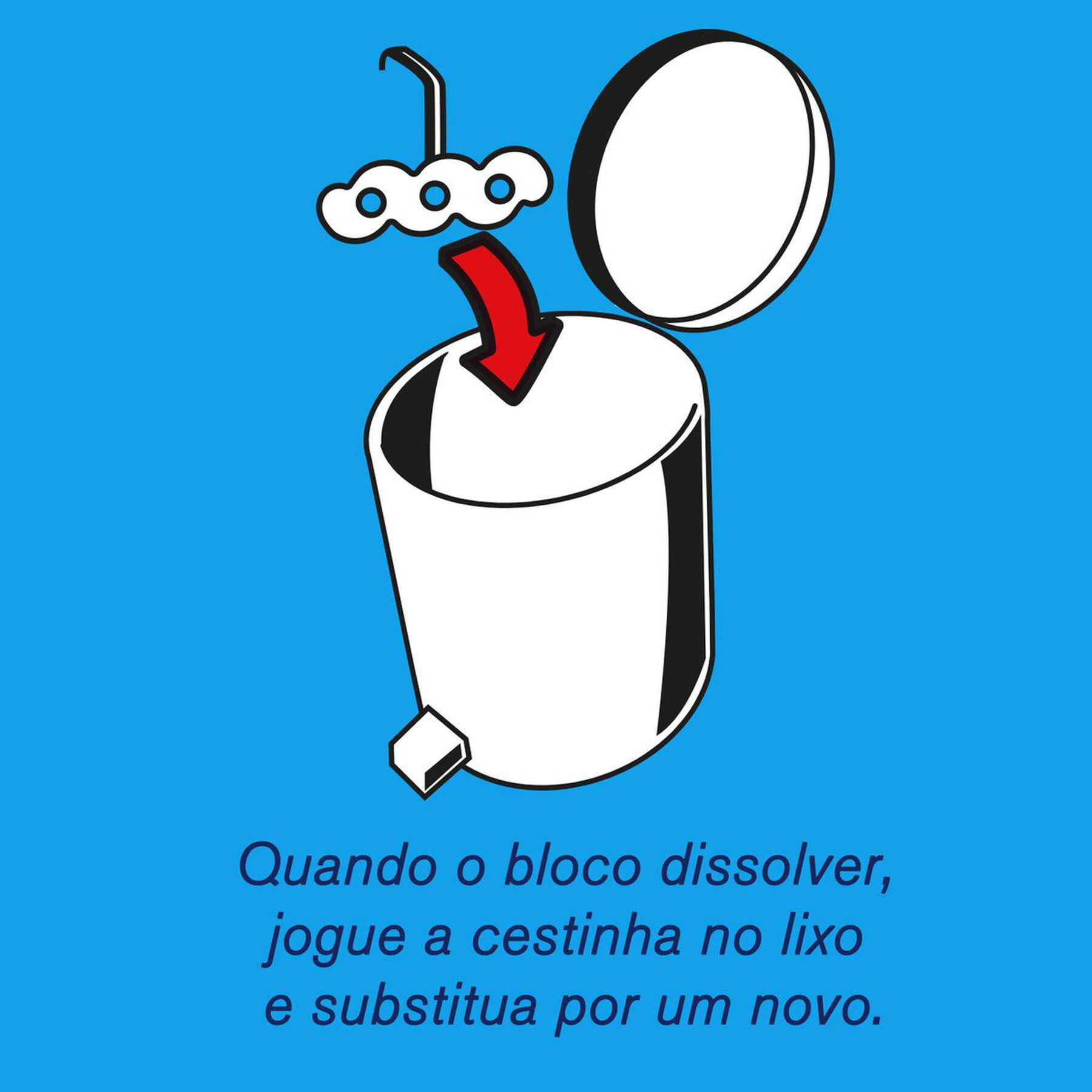 Detergente Sanitário Bloco Marine Harpic Fresh Power 6