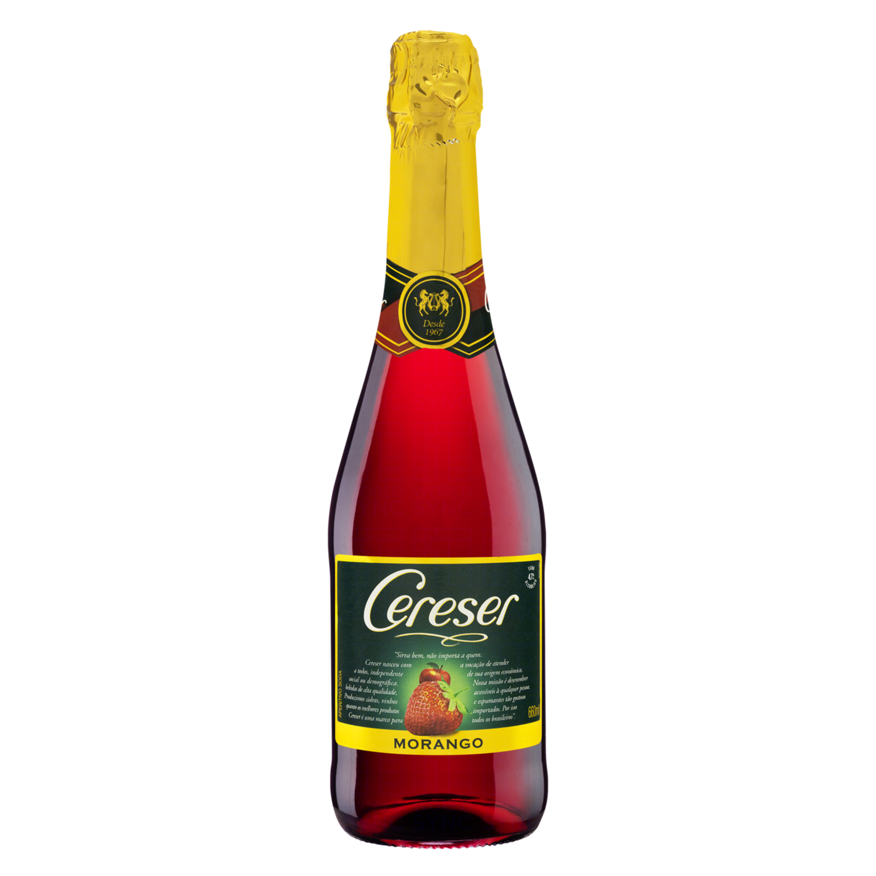 Filtrado Doce Morango Cereser Garrafa 660ml