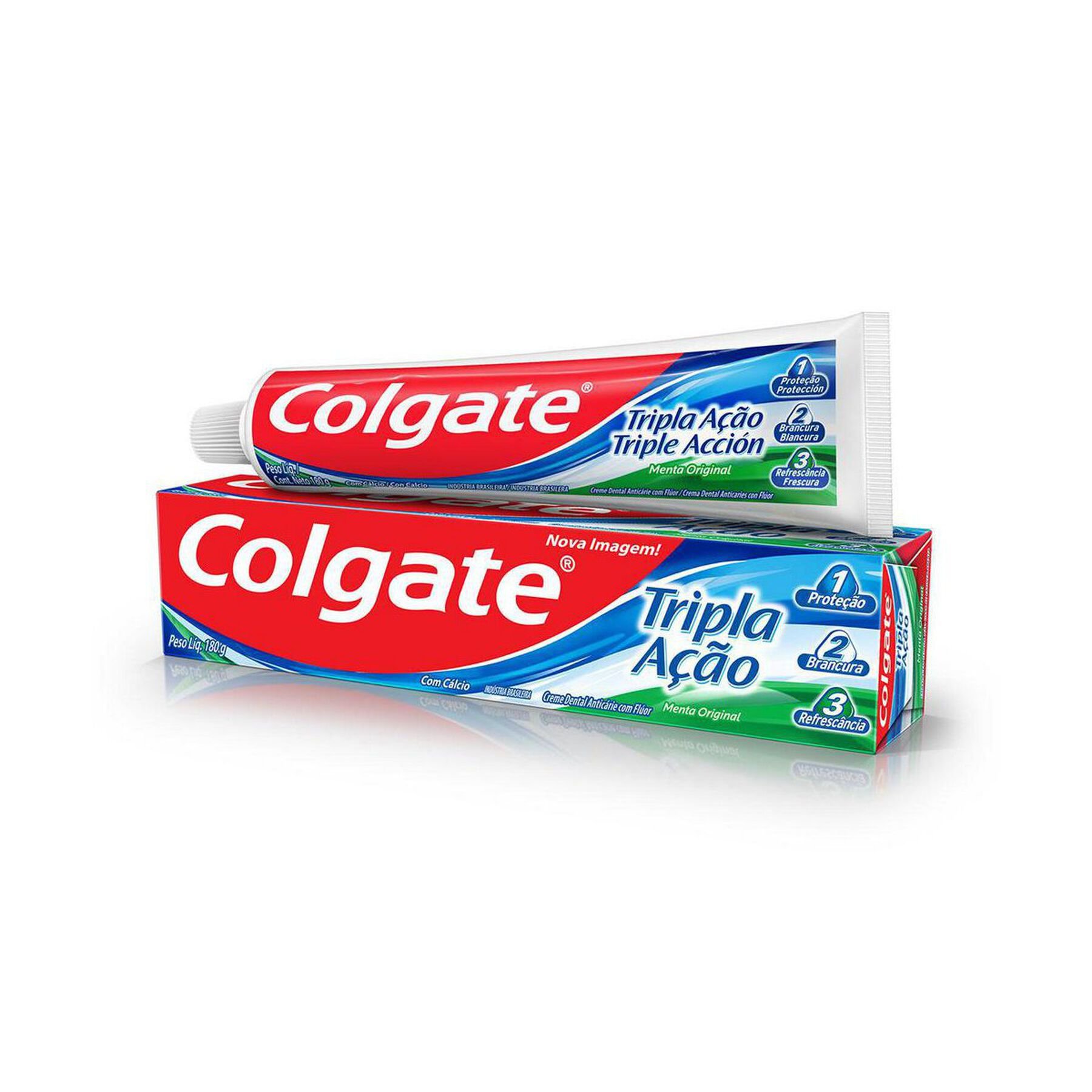 Creme Dental Menta Original Colgate Tripla Ação Caixa 180g