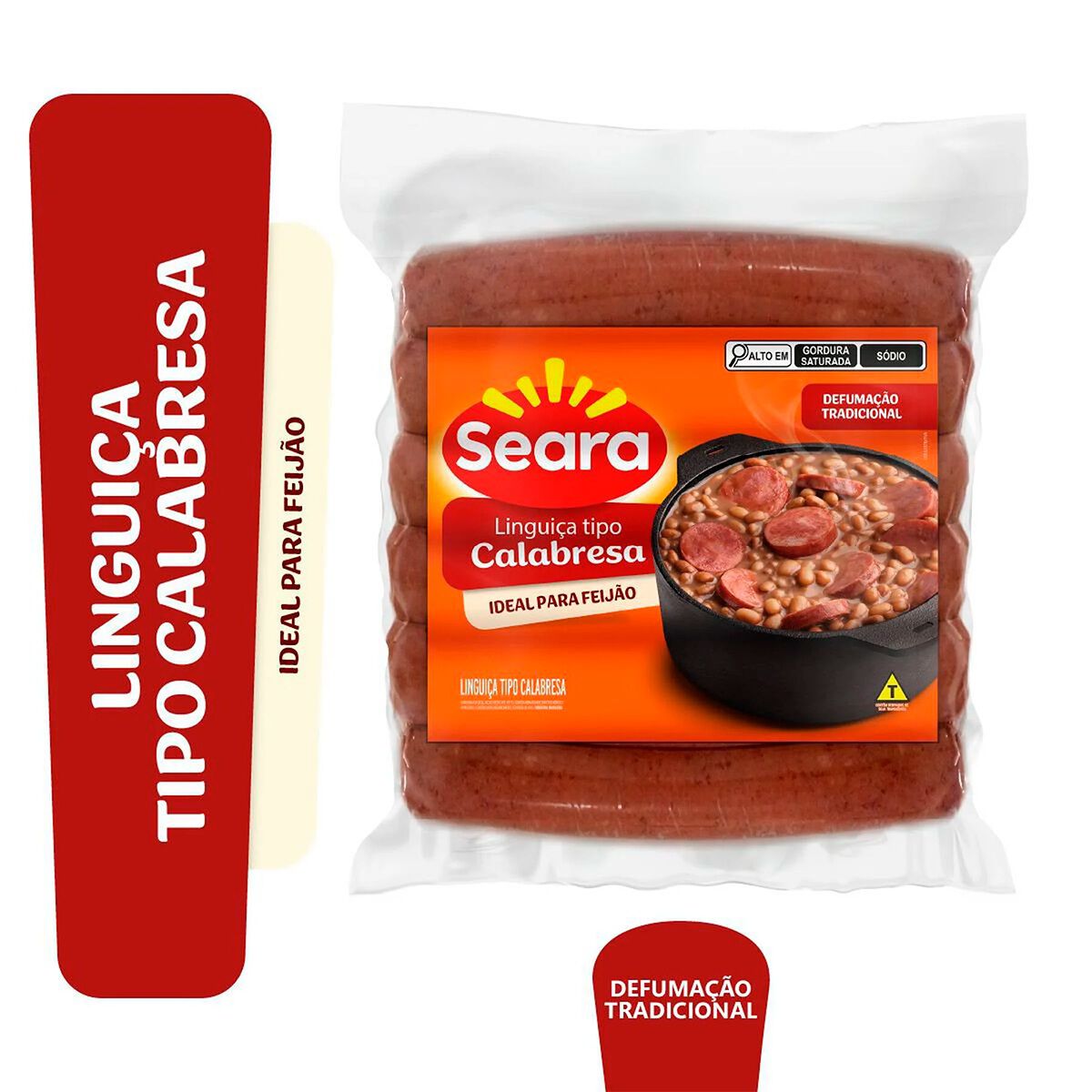 Lingui&ccedil;a Calabresa Seara aprox. 451g