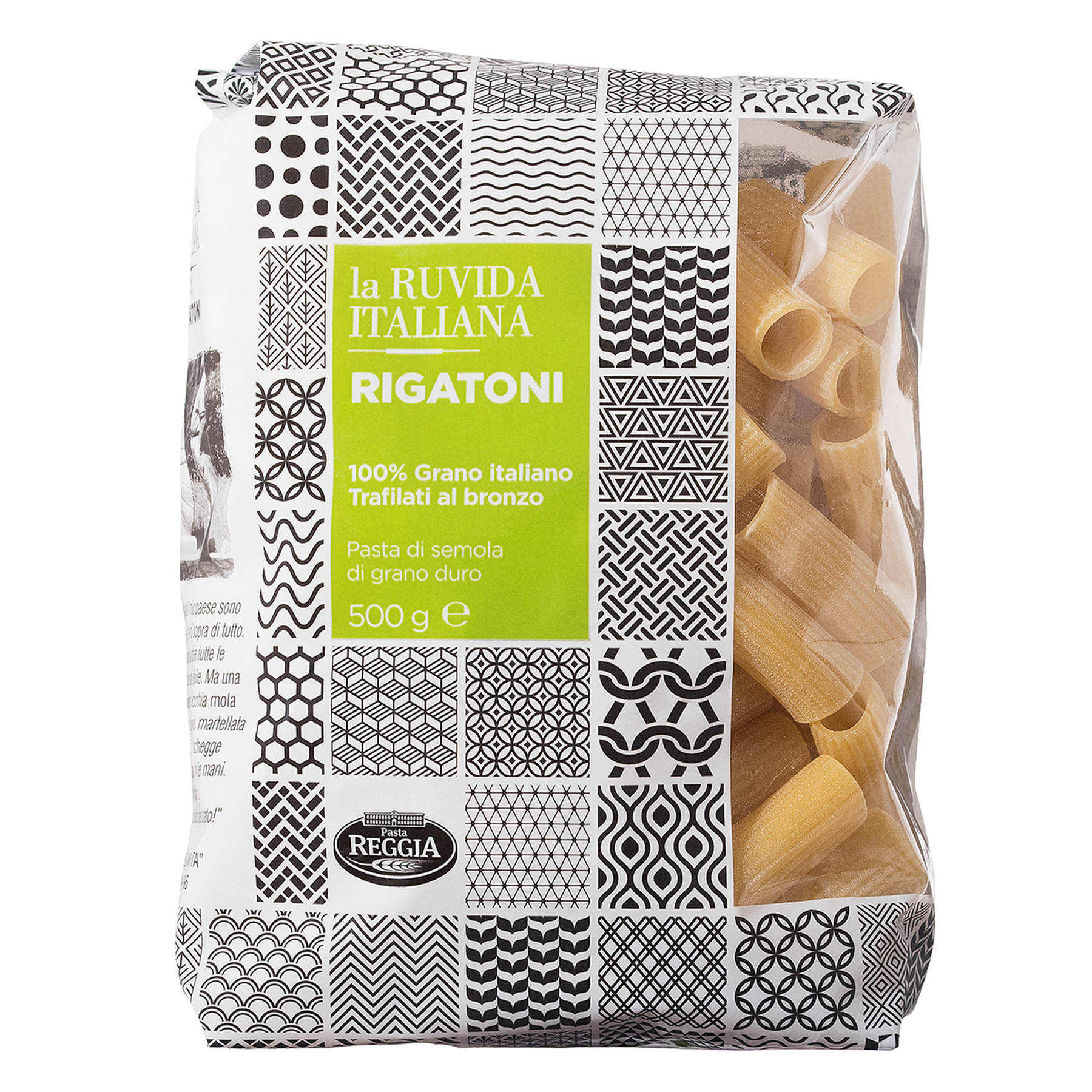 Macarr&atilde;o Grano Duro Rigatoni La Ruvida Italiana 500g