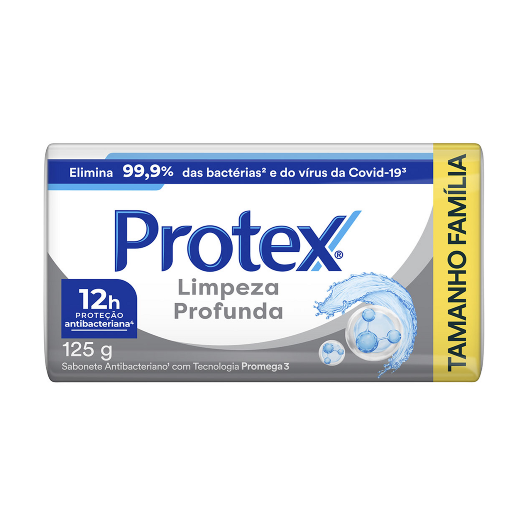 Sabonete Barra Limpeza Profunda Protex Envolt&oacute;rio 125g