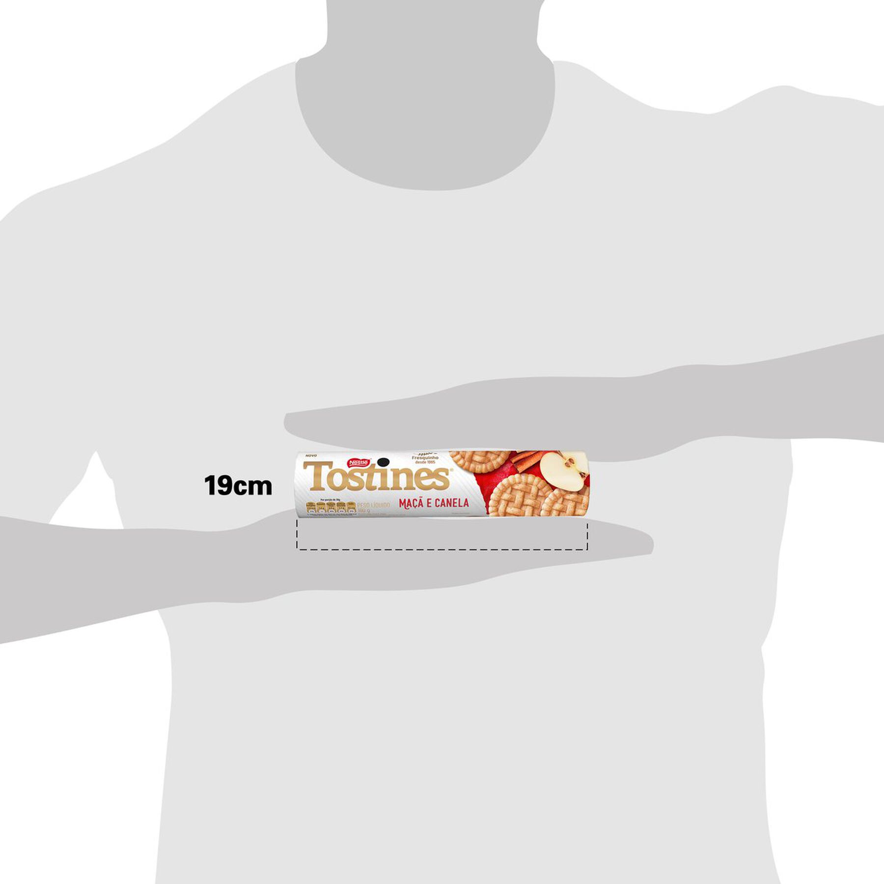 Biscoito Maçã e Canela Nestlé Tostines Pacote 160g