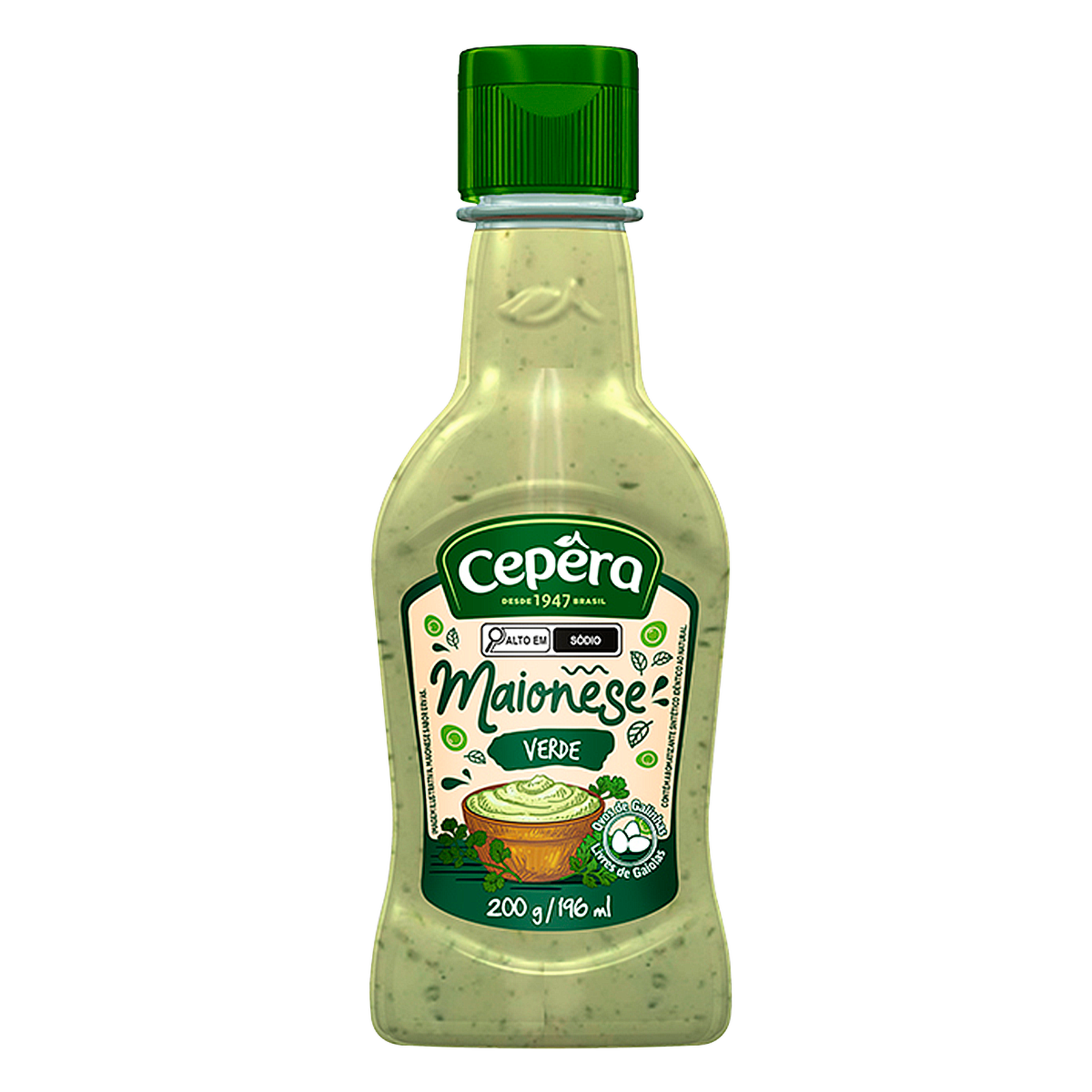 Maionese Verde Ervas Cep&ecirc;ra Squeeze 200g